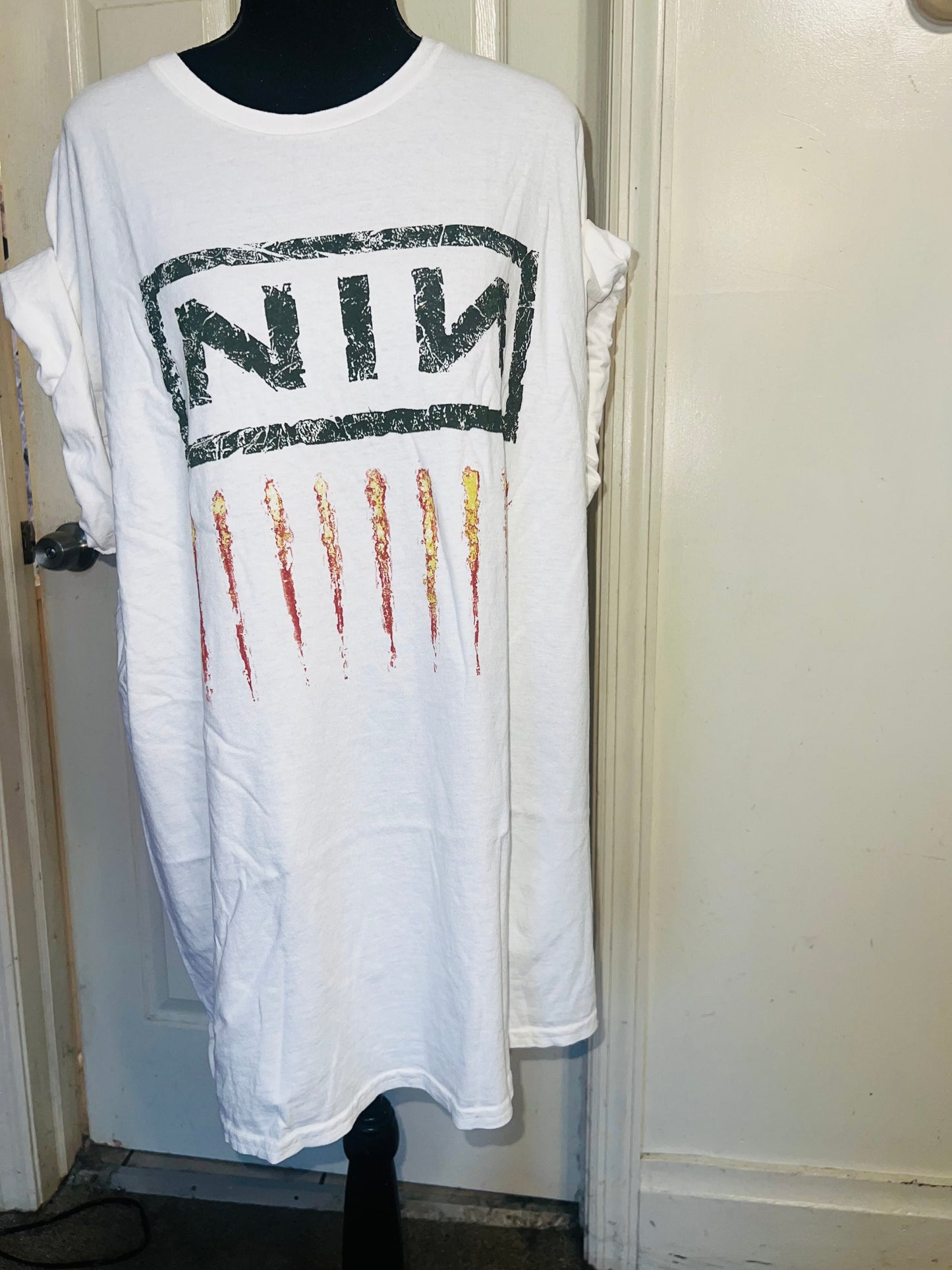 Nine Inch Nails Oversized Distressed Tee