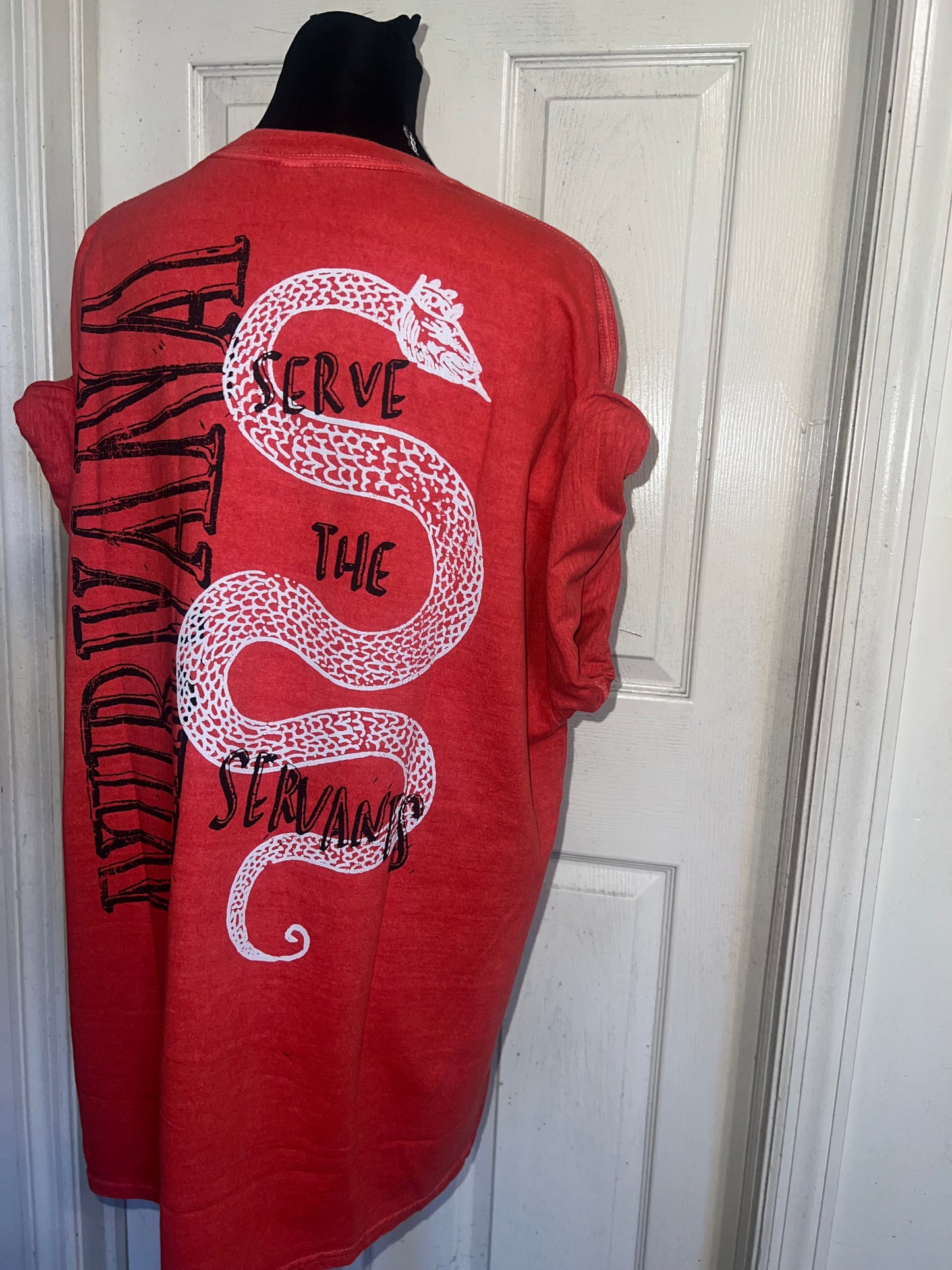 Nirvana Double Sided Oversized Distressed Tee