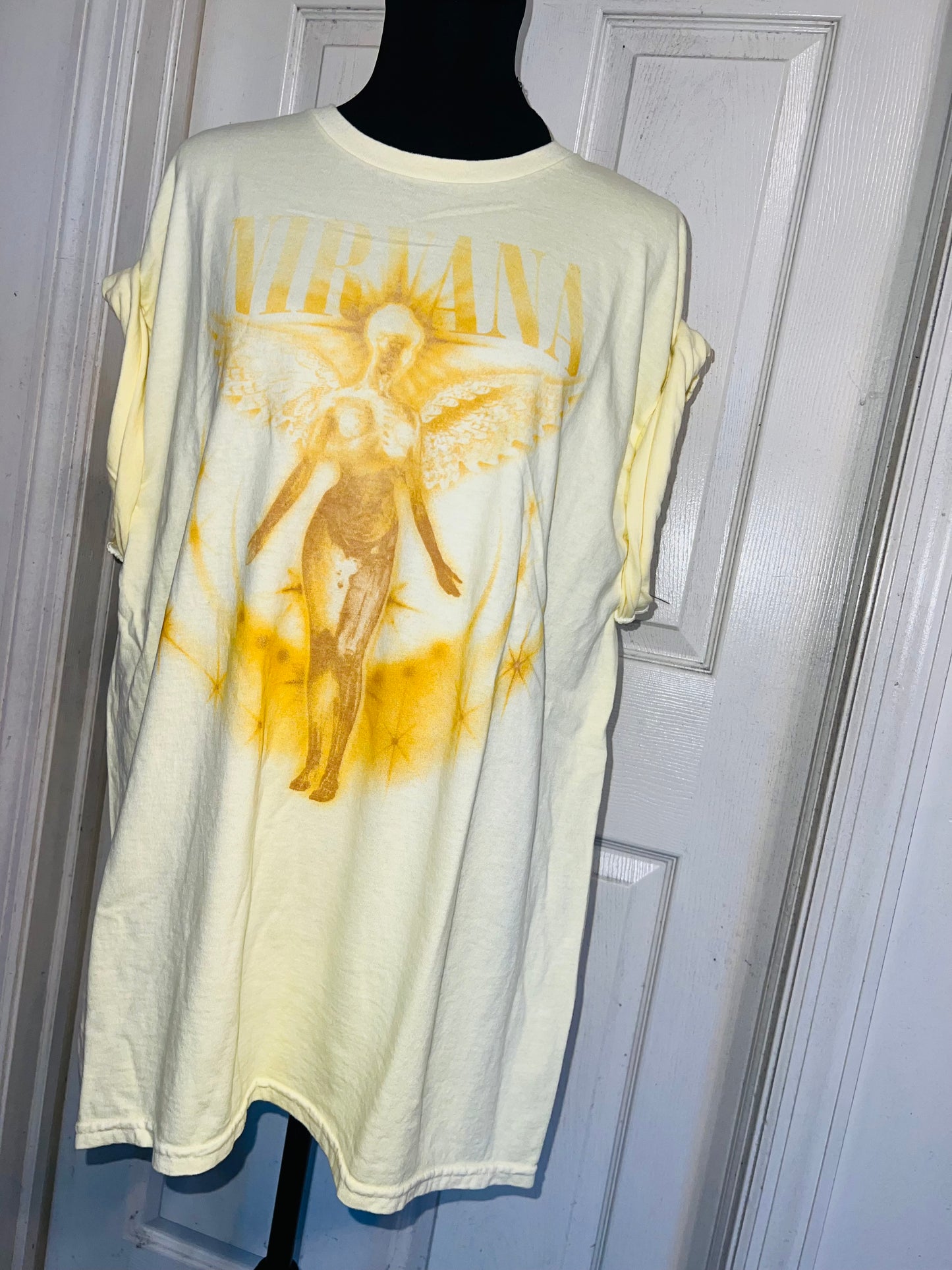 Nirvana Oversized Distressed Tee