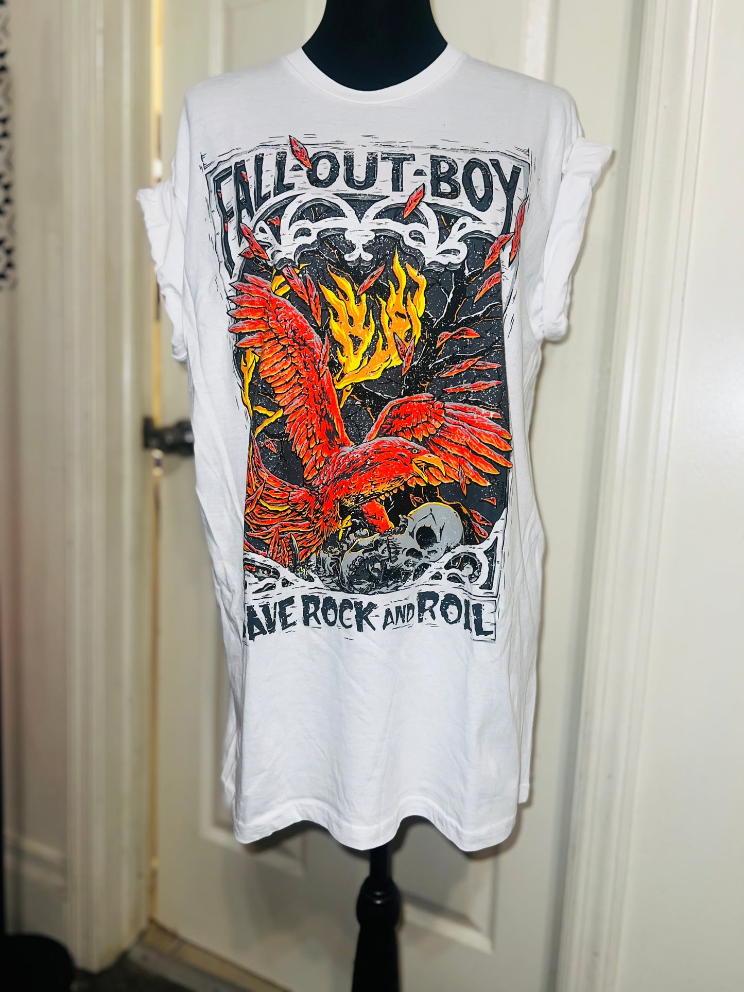 Fall Out Boy Oversized Distressed Tee