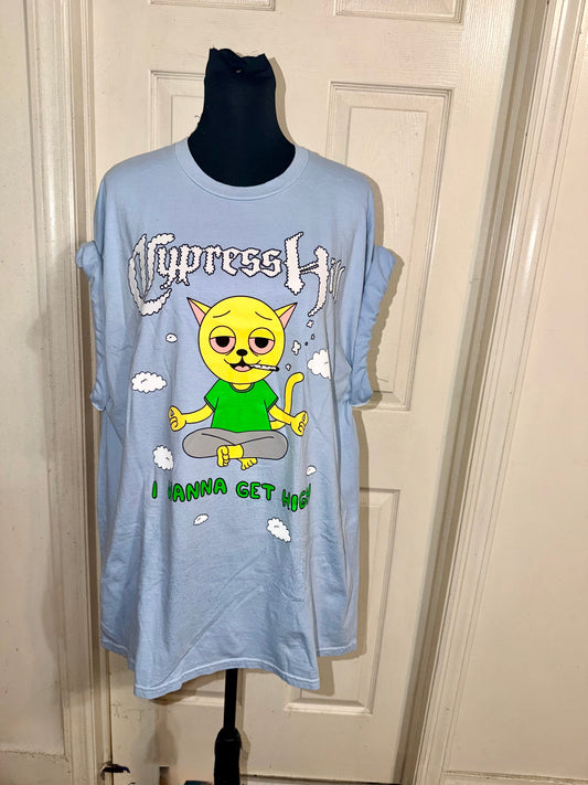 Cypress Hill Double Sided Oversized Distressed Tee