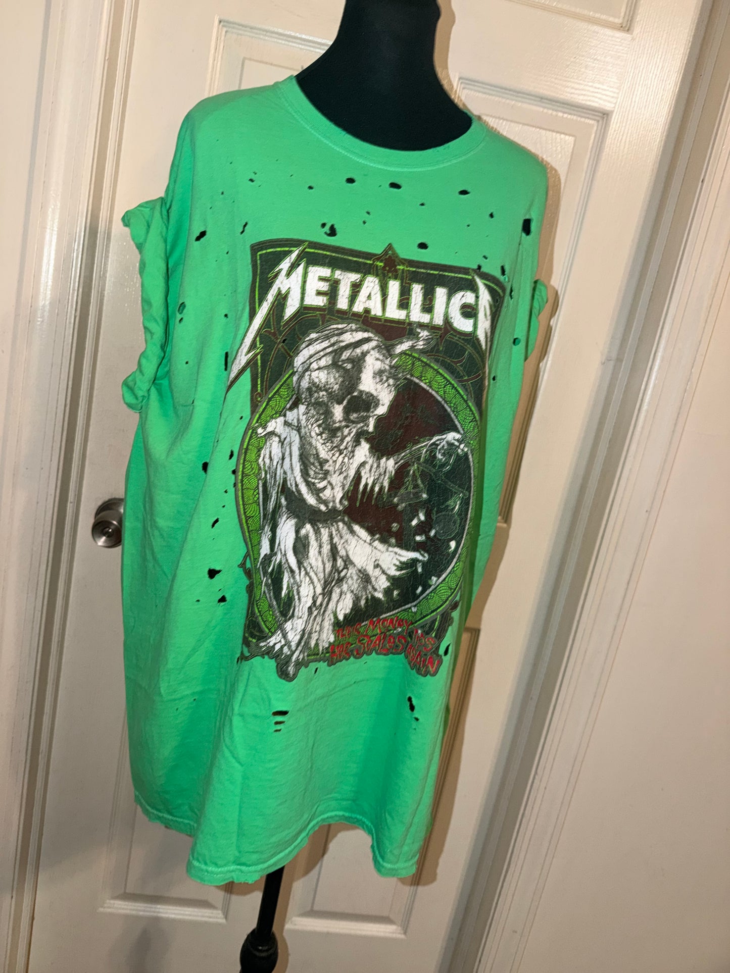 Metallica Oversized Distressed Tee