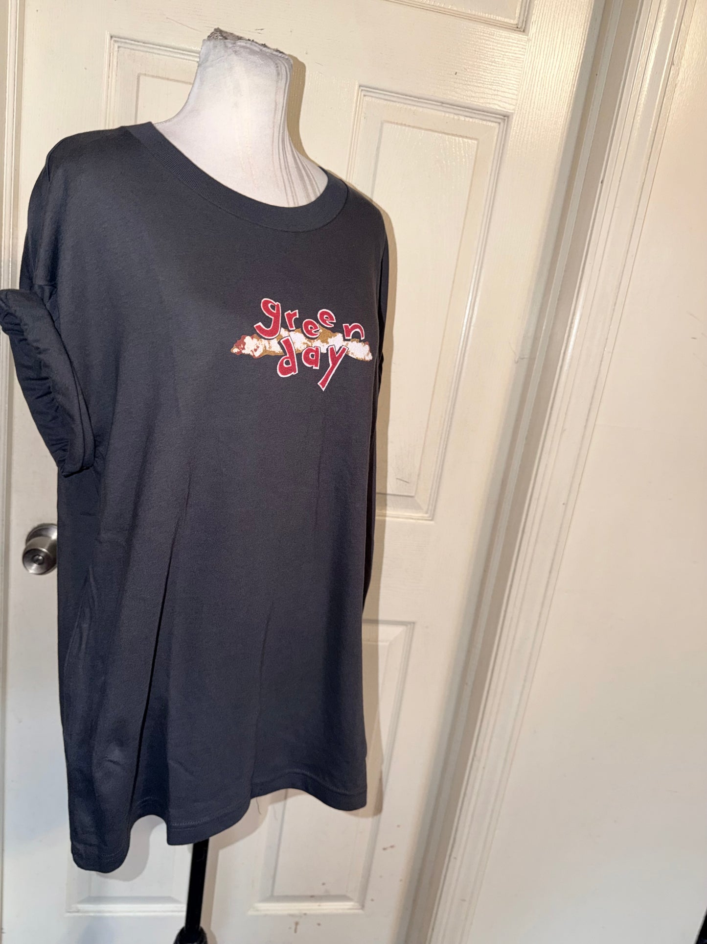 Green Day Double Sided Oversized Tee
