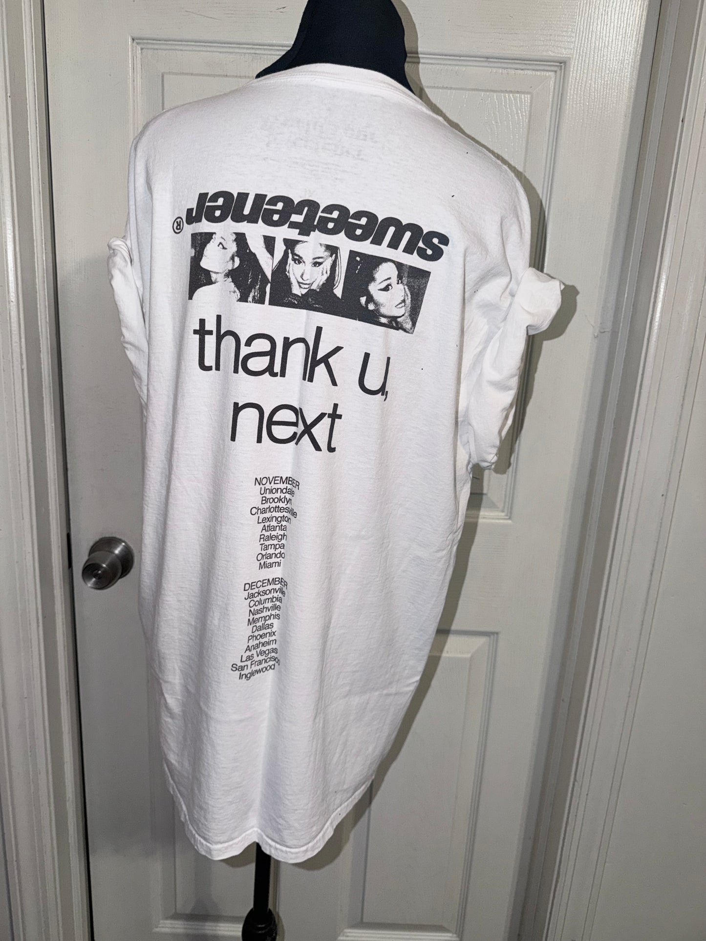 Ariana Grande Double Sided Oversized Distressed Tee