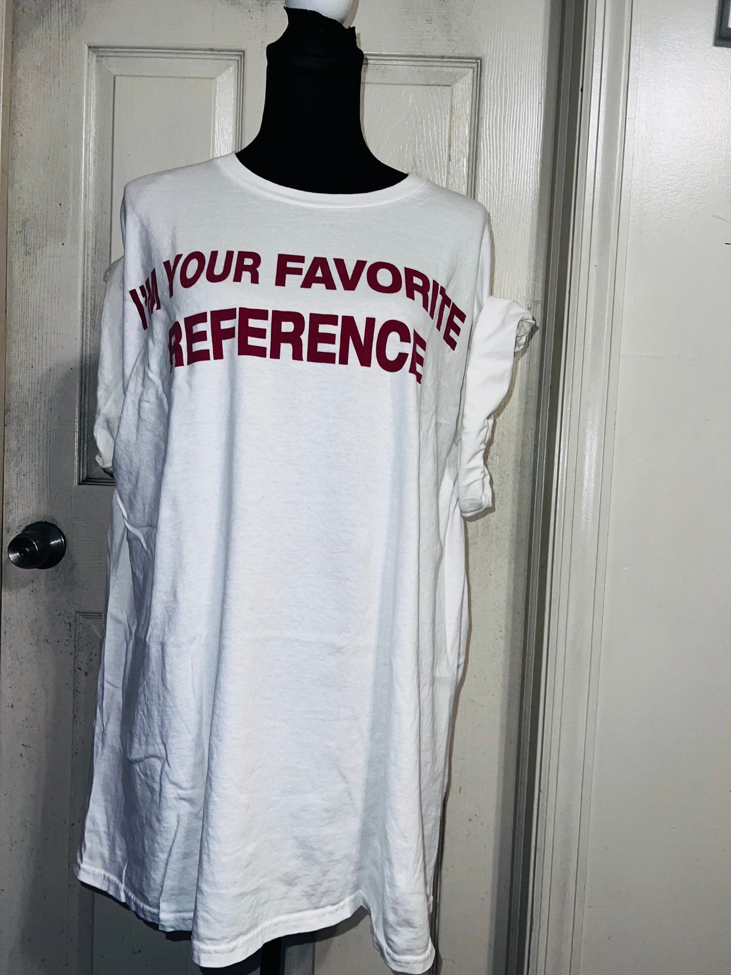 Charli XCX Favorite Reference Oversized Distressed Tee