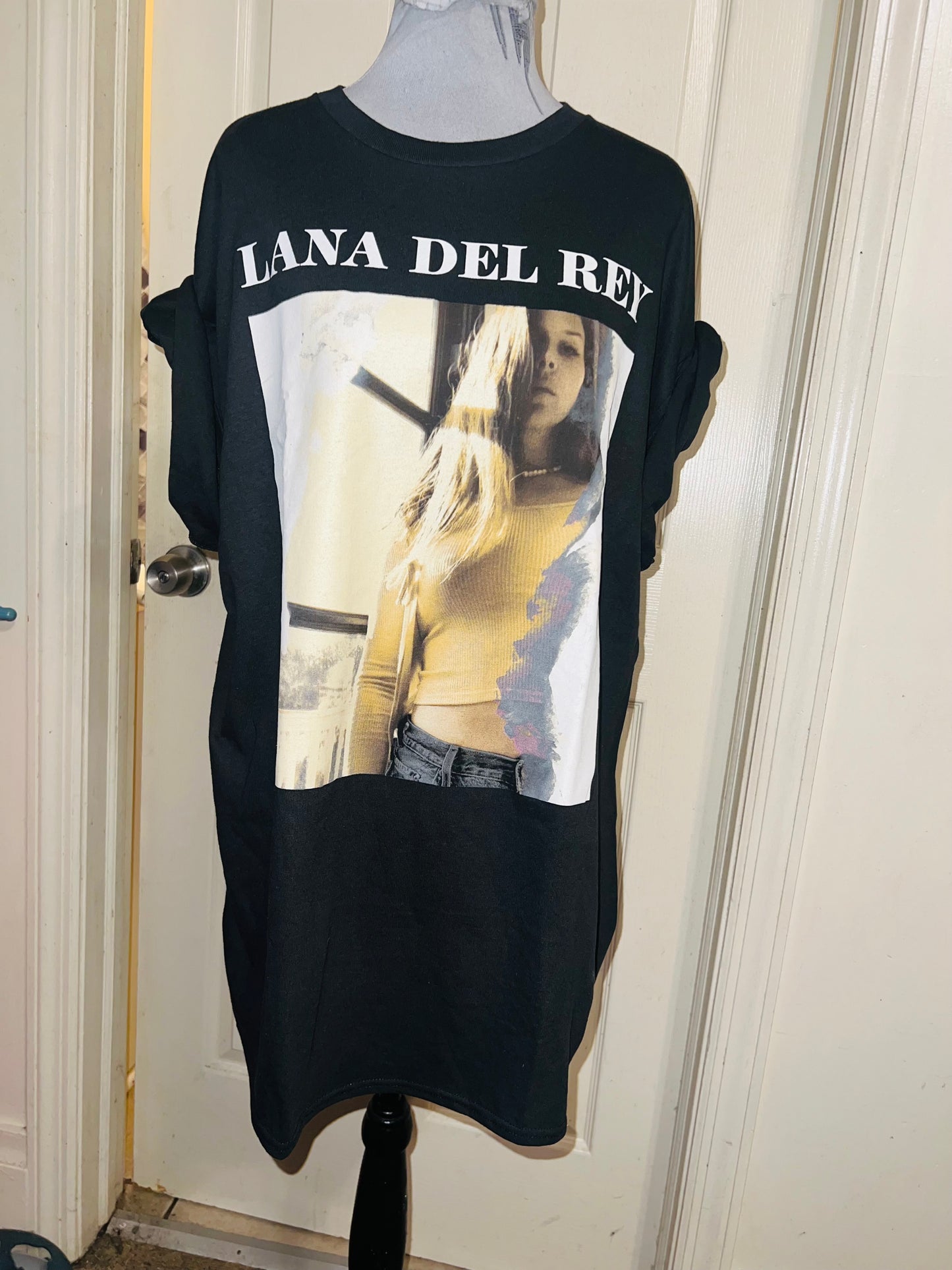 Lana Del Rey Oversized Distressed Tee