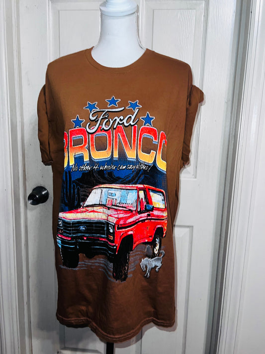 Ford Bronco Double Sided Oversized Distressed Tee