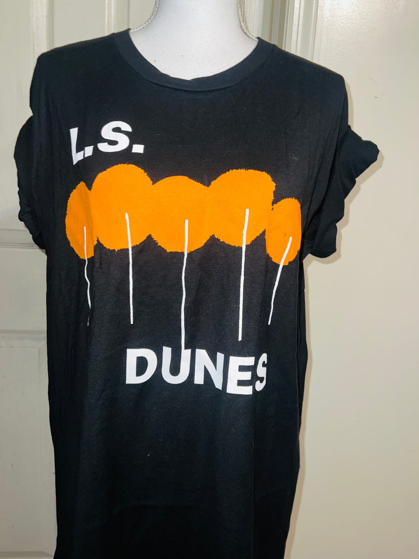 L.S. Dunes Oversized Distressed Tee