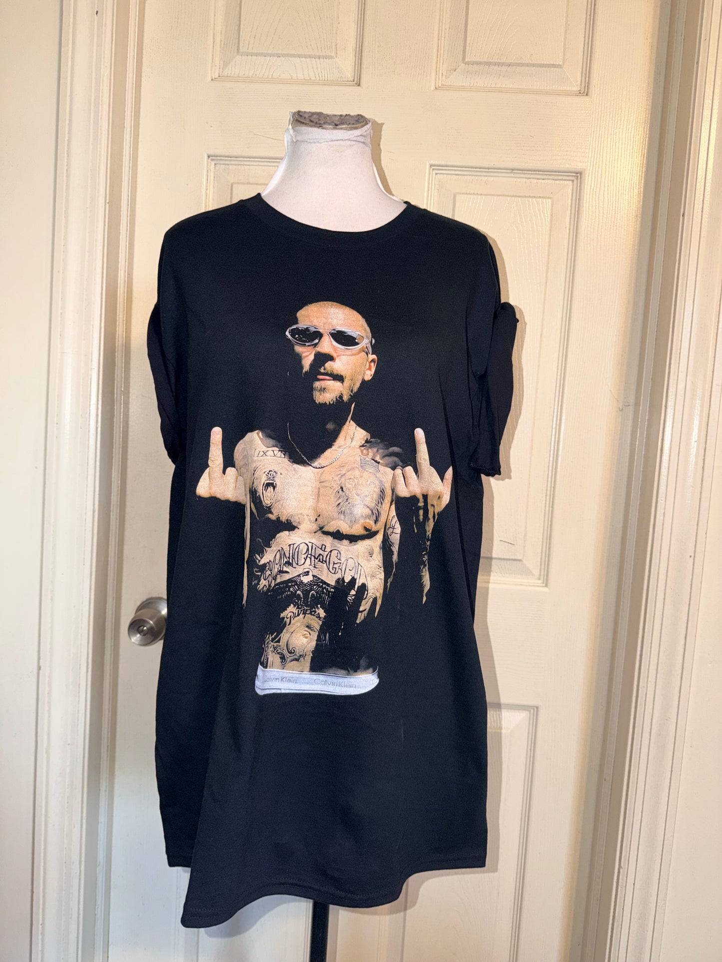 Justin Bieber Oversized Distressed Tee