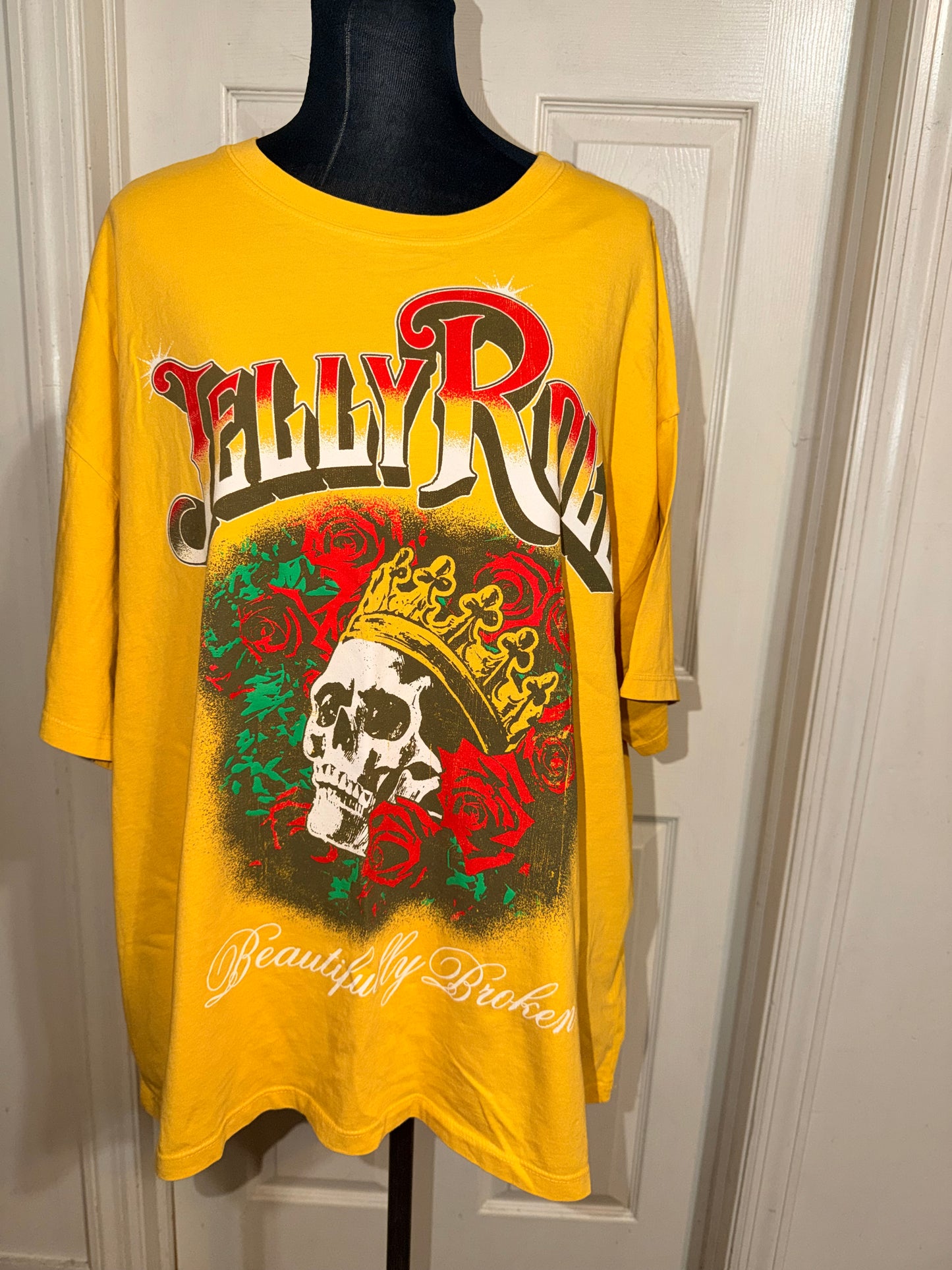 Jelly Roll Double Sided Oversized Distressed Tee