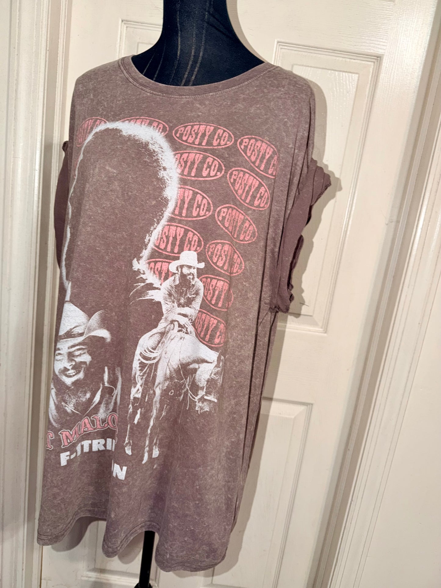 Post Malone Double Sided Oversized Distressed Tee