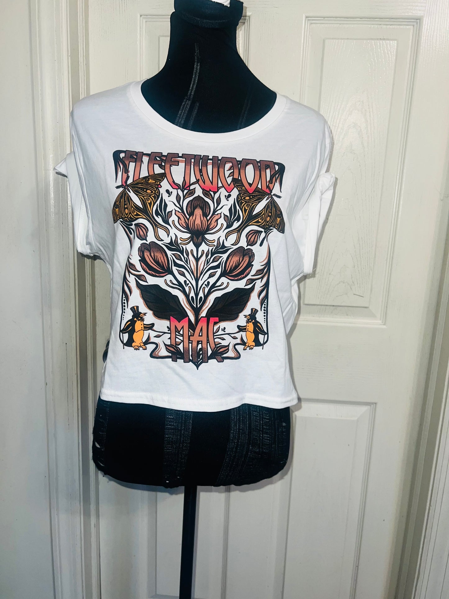 Fleetwood Mac Distressed Baby Tee