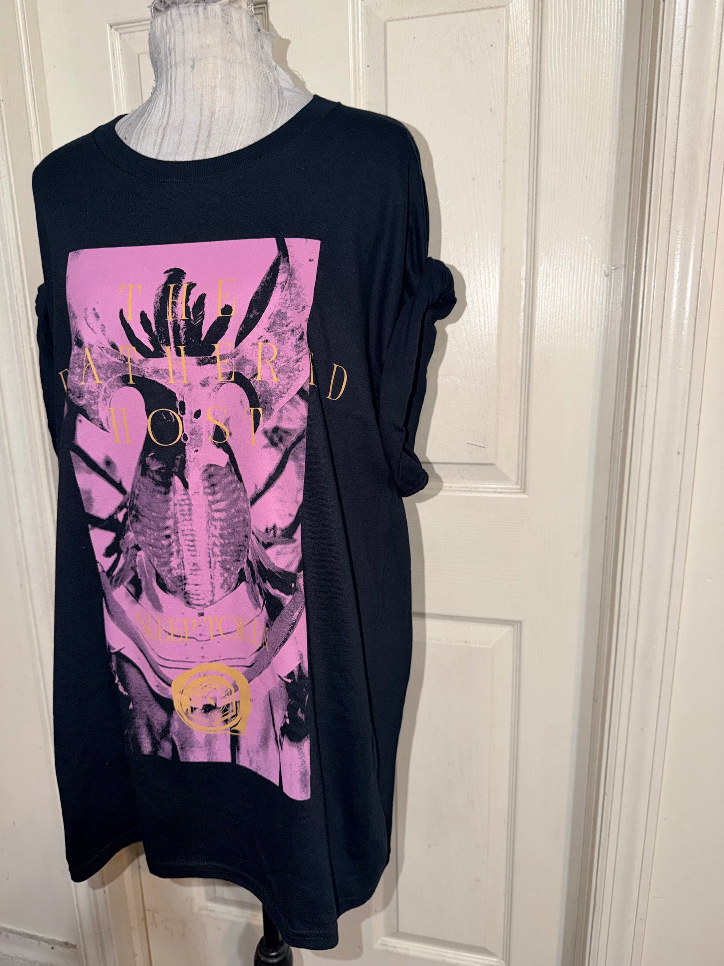 Sleep Token Double Sided Oversized Distressed Tee