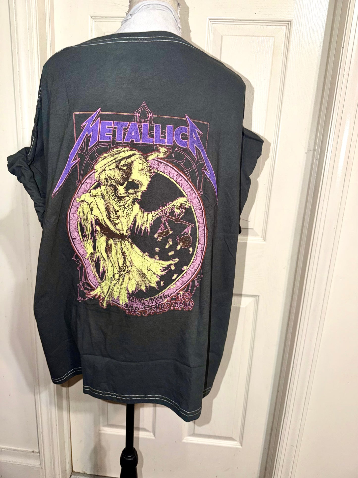 Metallica Double Sided Oversized Distressed Tee