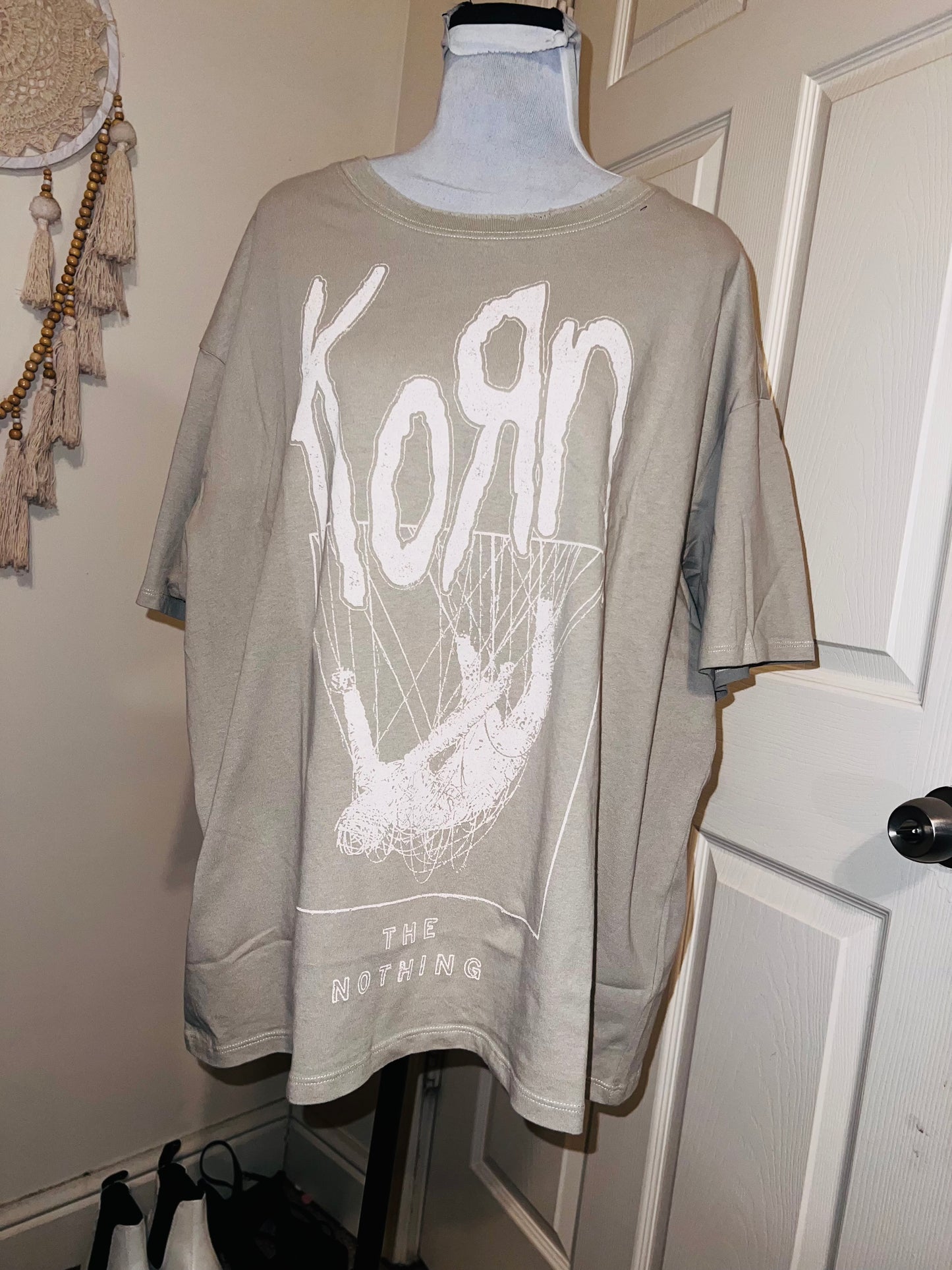 Korn Oversized Distressed Tee