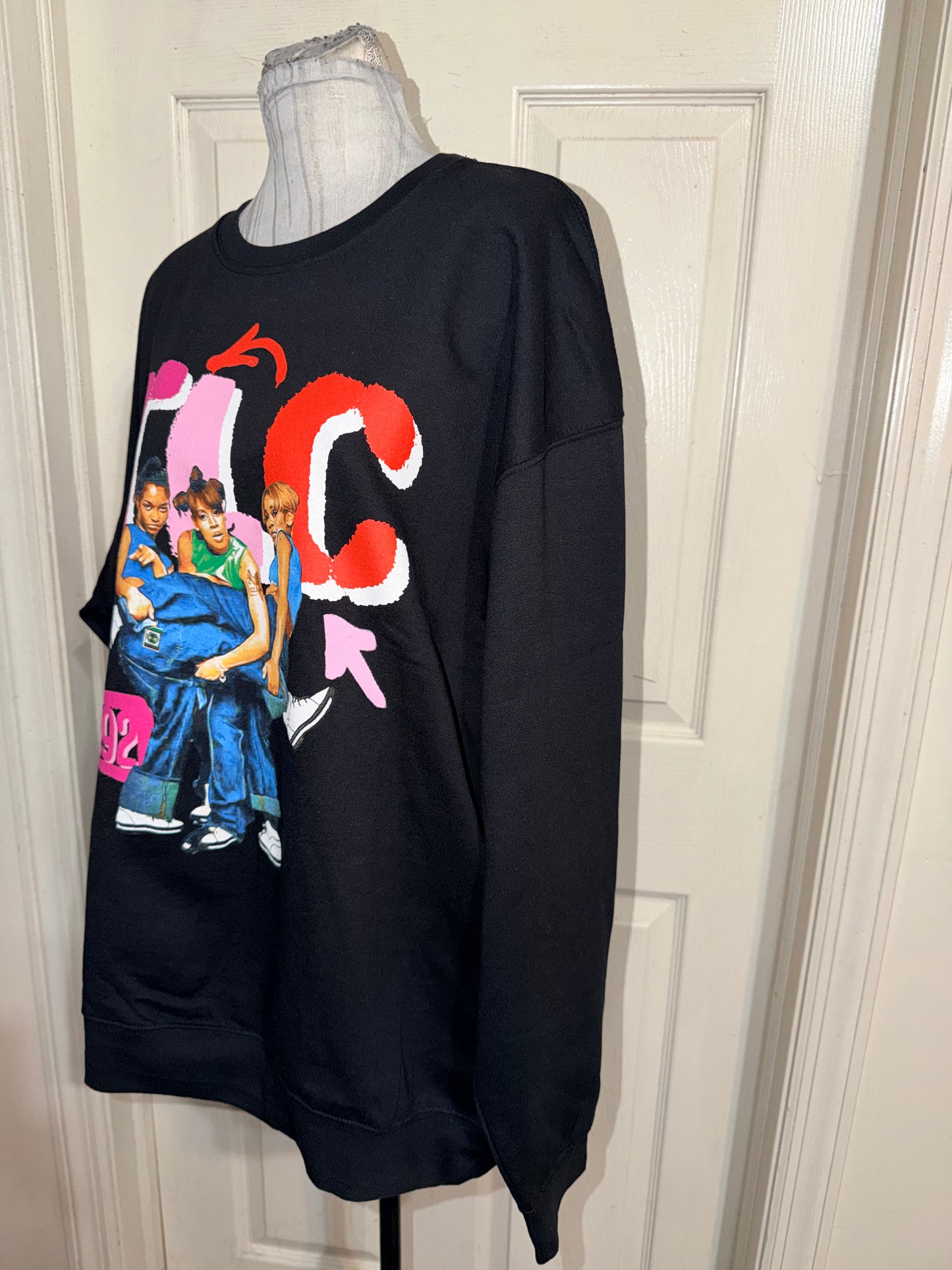 TLC Oversized Distressed Sweatshirt