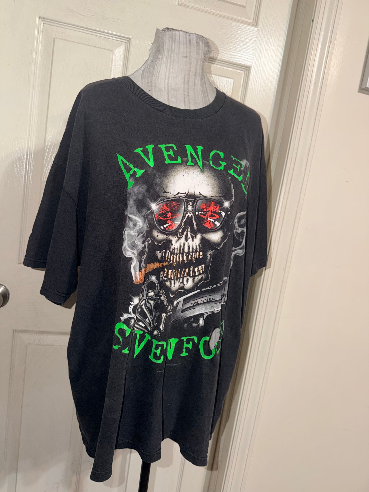 Avenged Sevenfold Vintage Oversized Distressed Tee