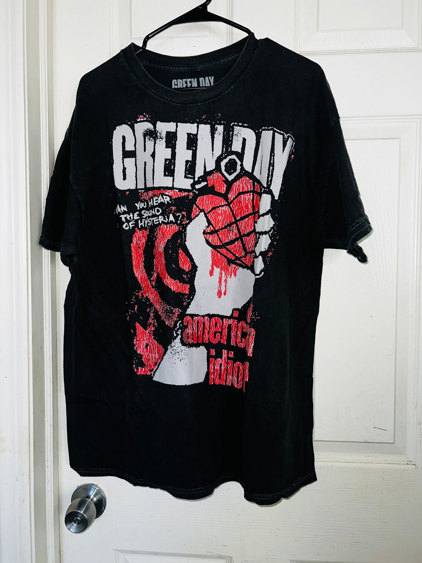 Green Day American Idiot Oversized Distressed Tee