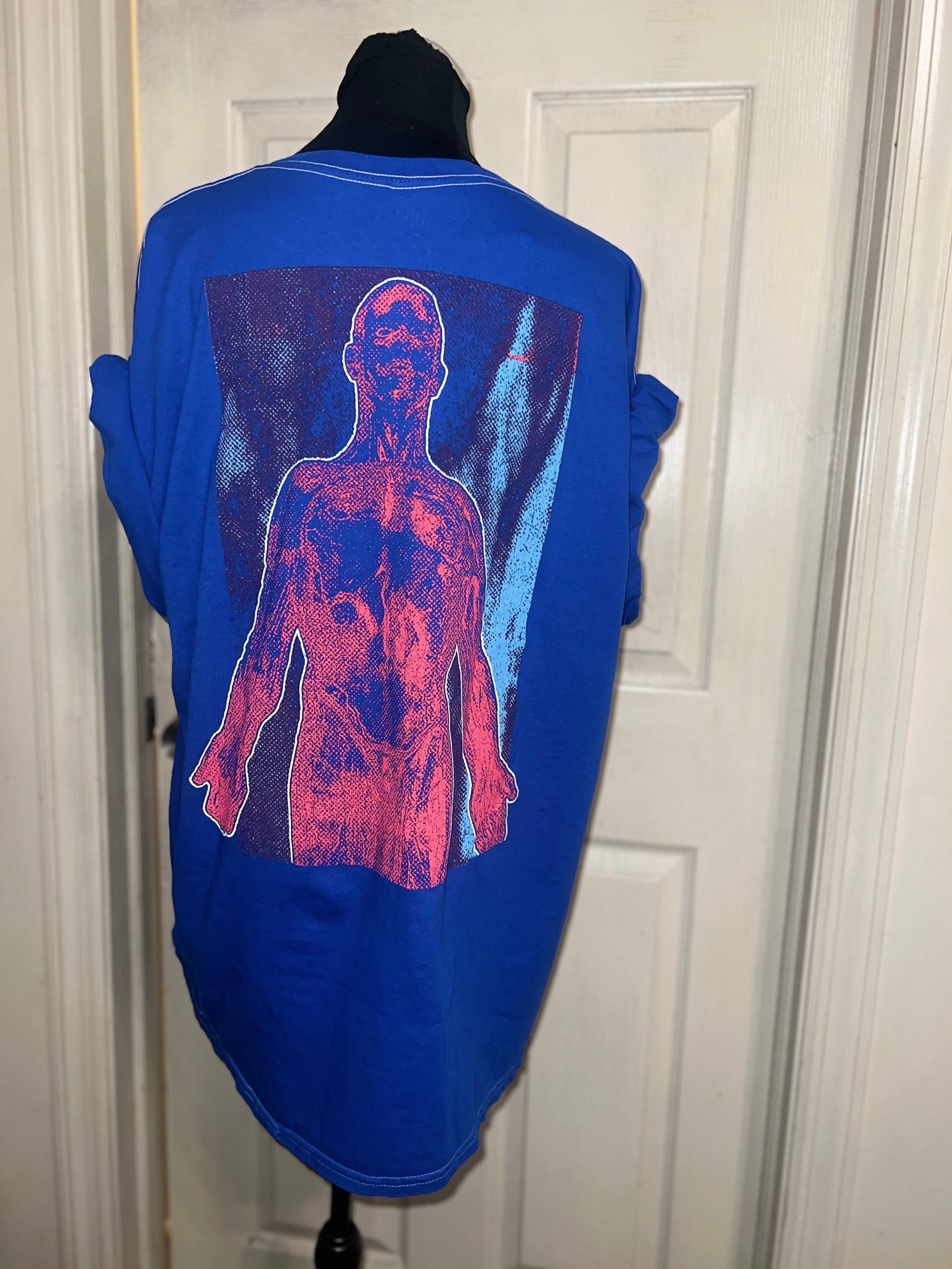Nirvana Double Sided Oversized Distressed Tee
