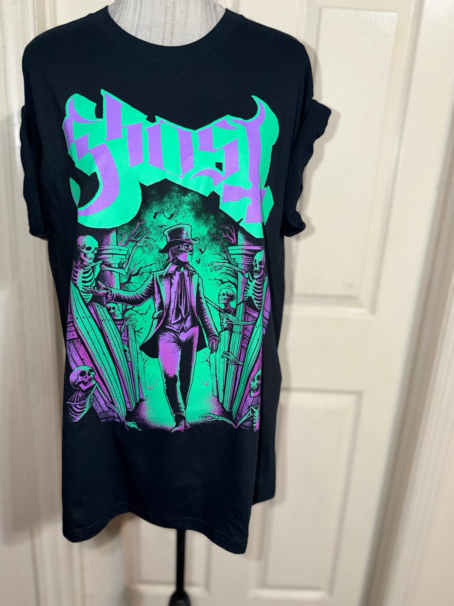 Ghost Oversized Distressed Tee
