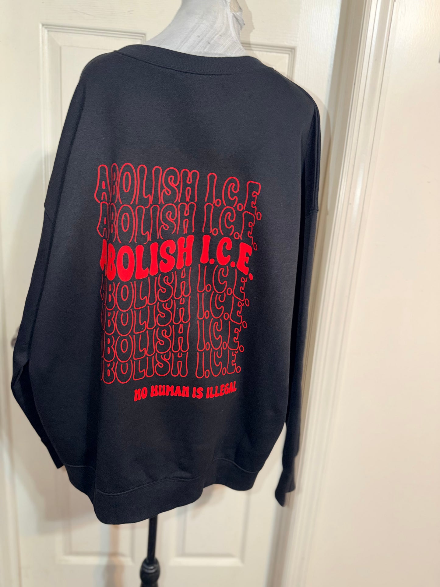 Abolish ICE Double Sided Oversized Tee or Sweatshirt