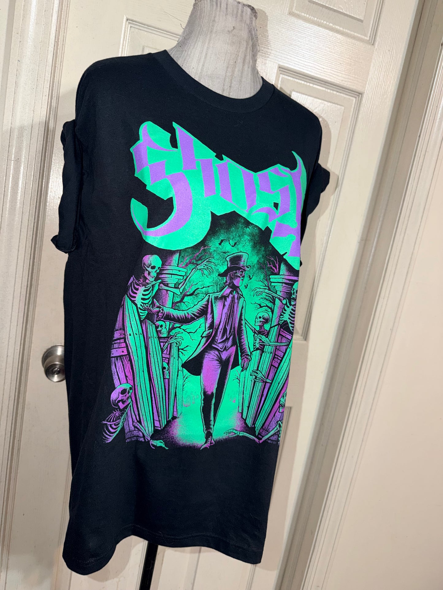 Ghost Oversized Distressed Tee