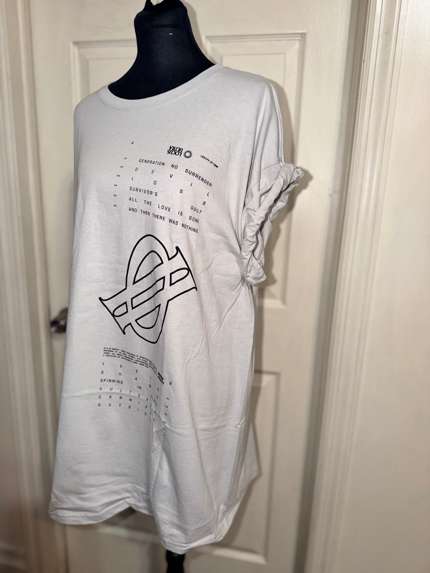 Underoath Double Sided Oversized Distressed Tee