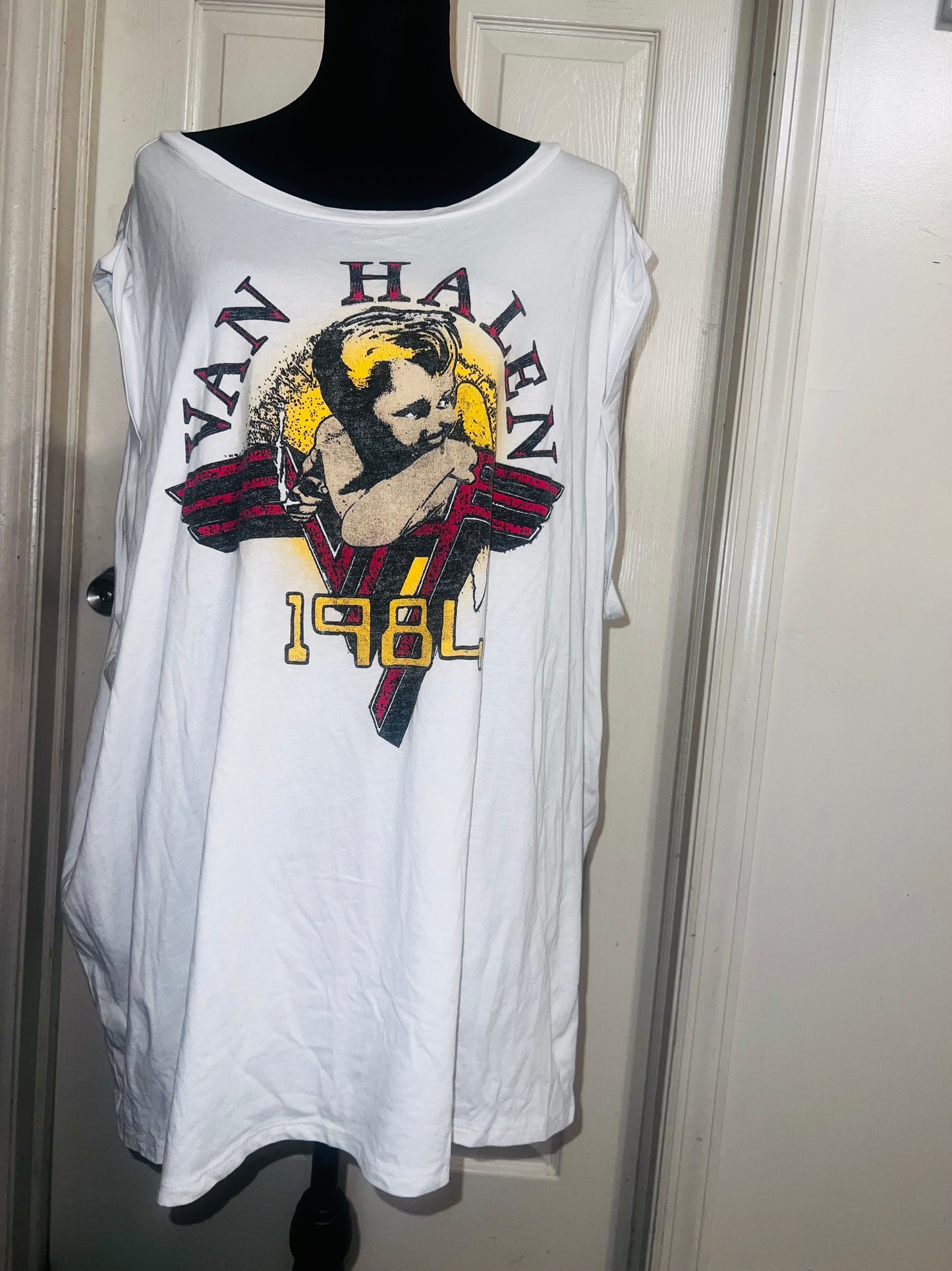 Van Halen Oversized Distressed Tee