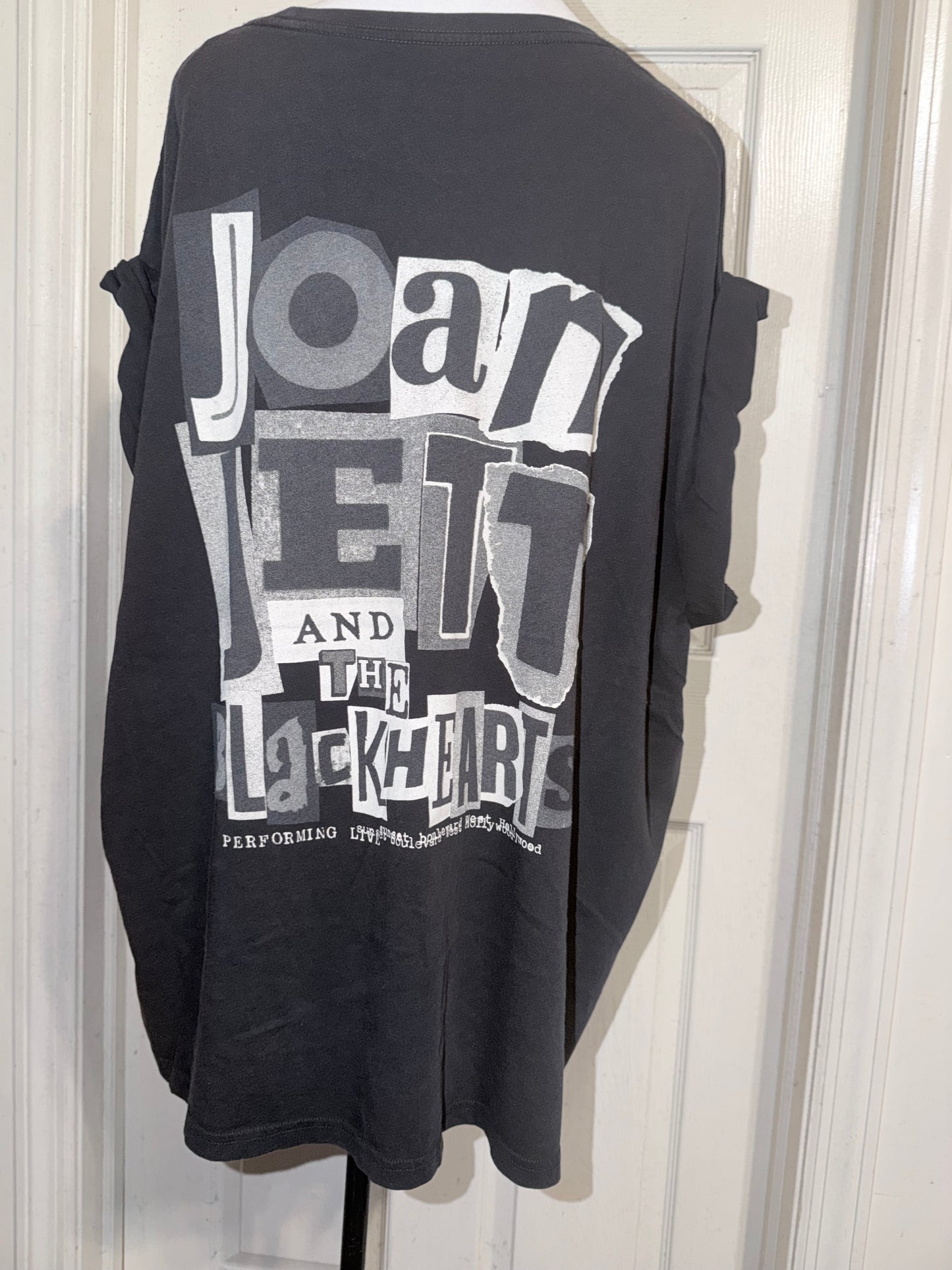 Joan Jett and the Blackhearts Double Sided Oversized Distressed Tee