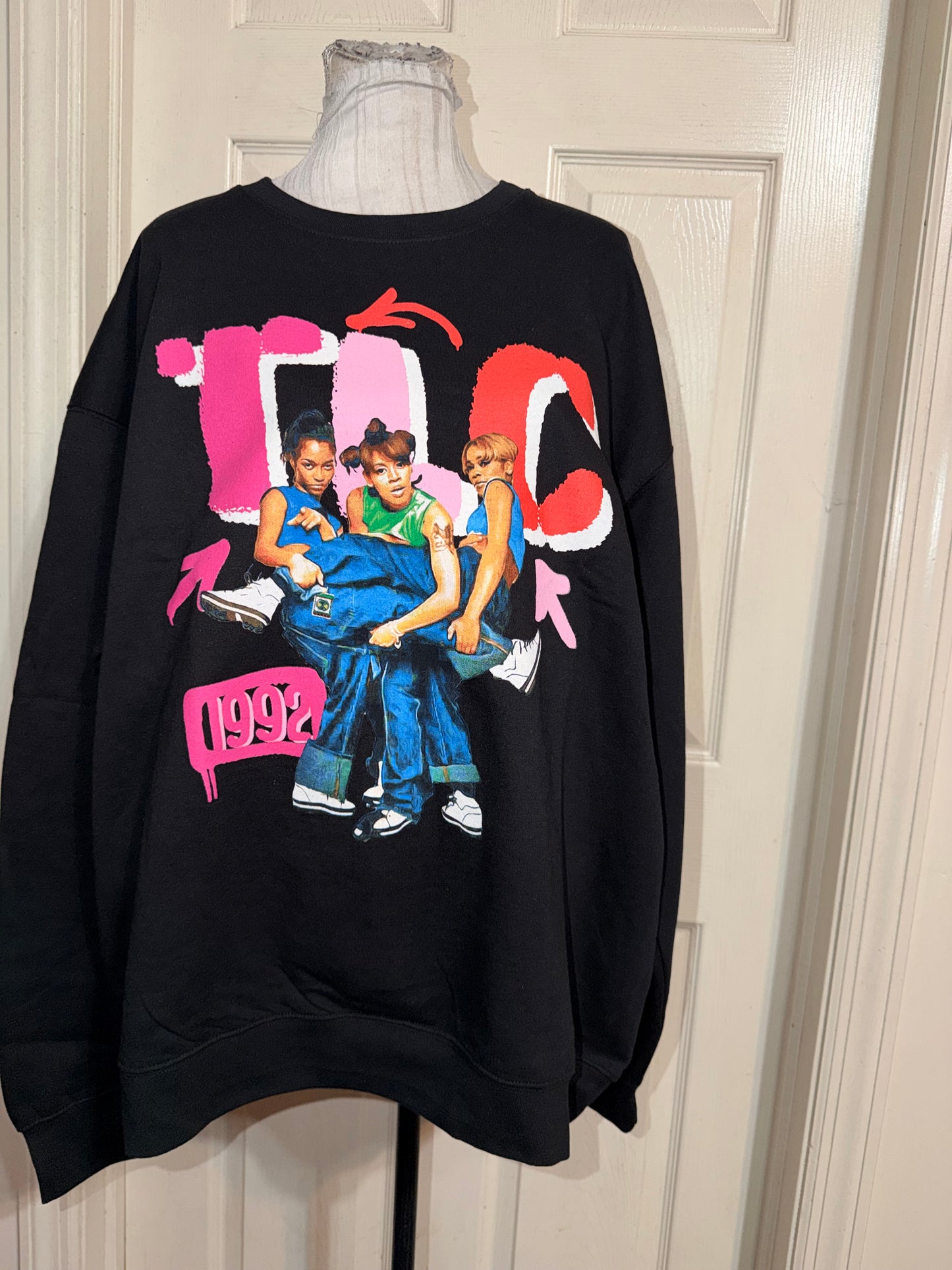 TLC Oversized Distressed Sweatshirt