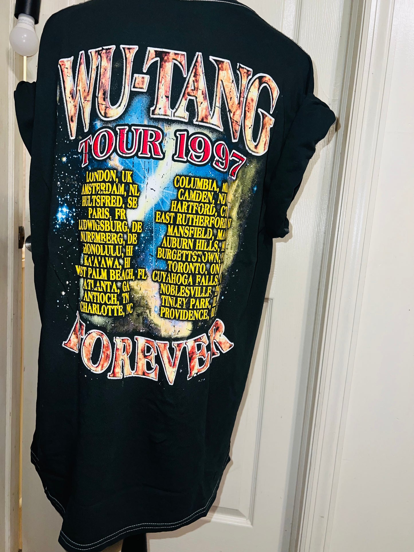 Wu-Tang Clan Double Sided Oversized Distressed Tee