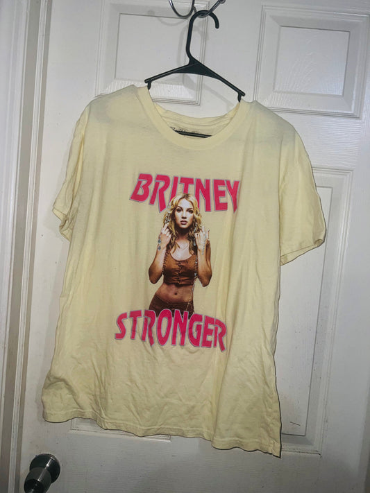 Britney Spears Stronger Distressed Tee