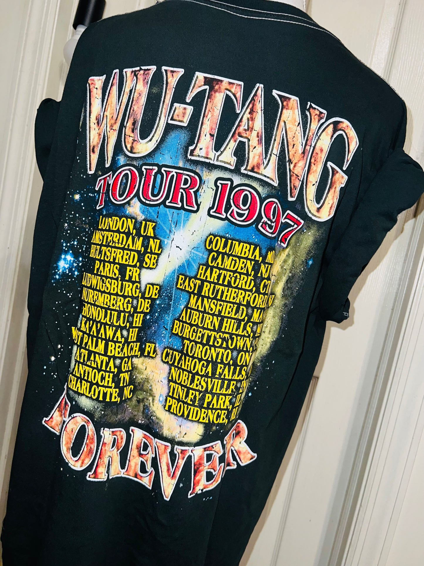 Wu-Tang Clan Double Sided Oversized Distressed Tee