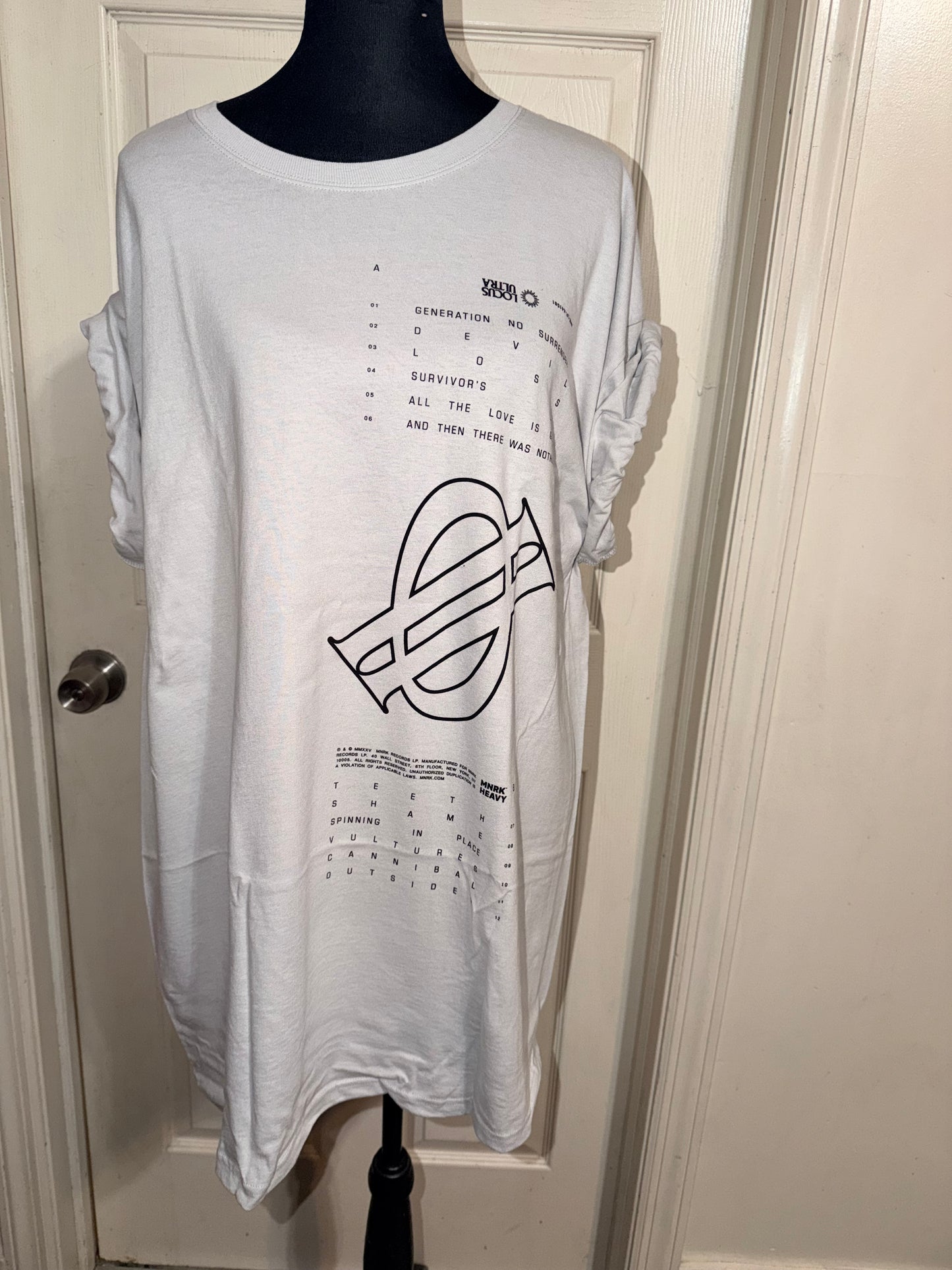 Underoath Double Sided Oversized Distressed Tee