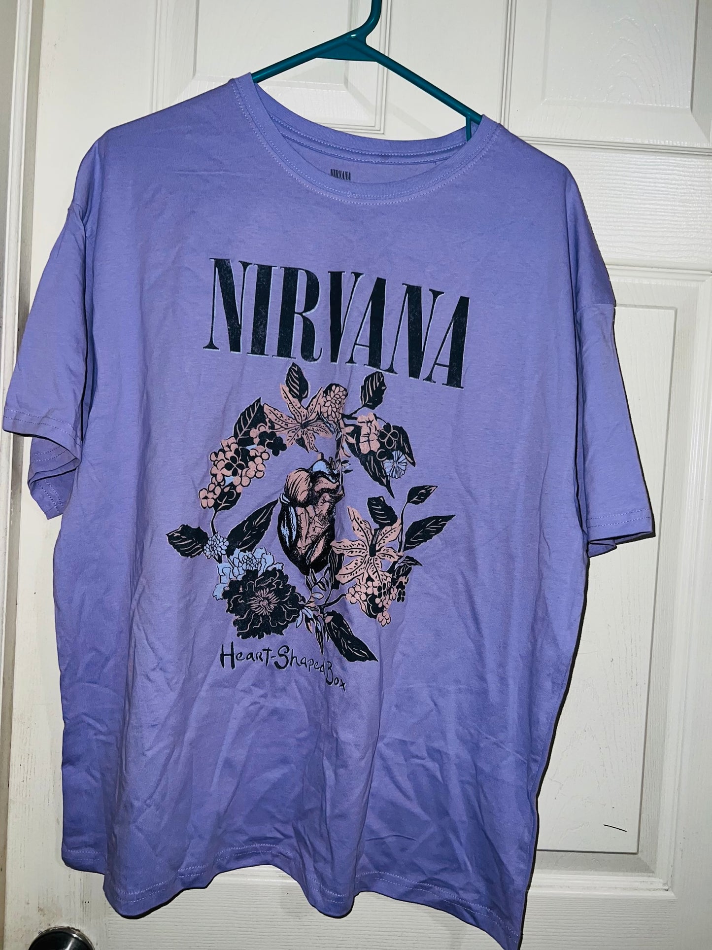 Nirvana Heart Shaped Box Oversized Tee