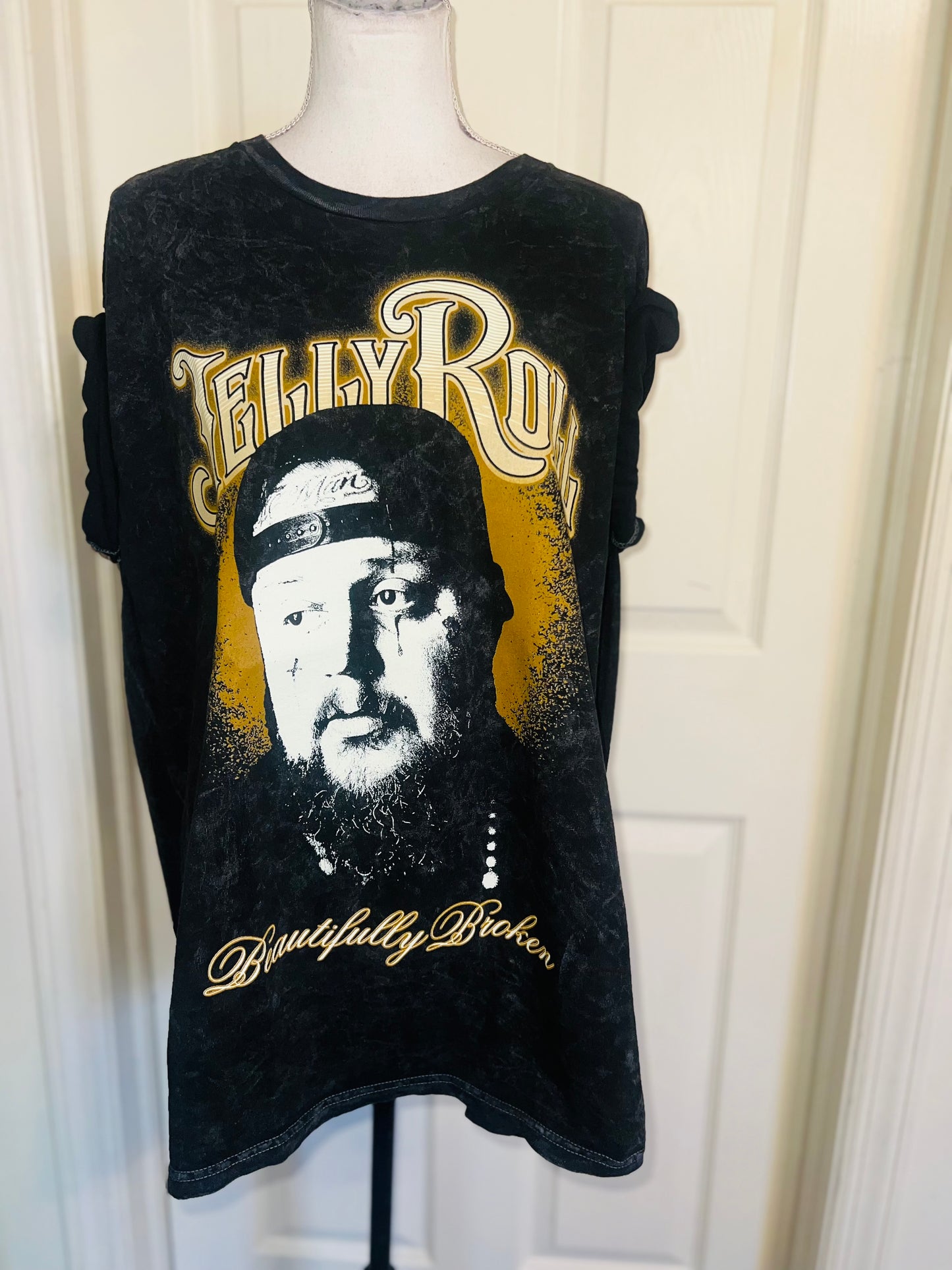Jelly Roll Oversized Distressed Tee