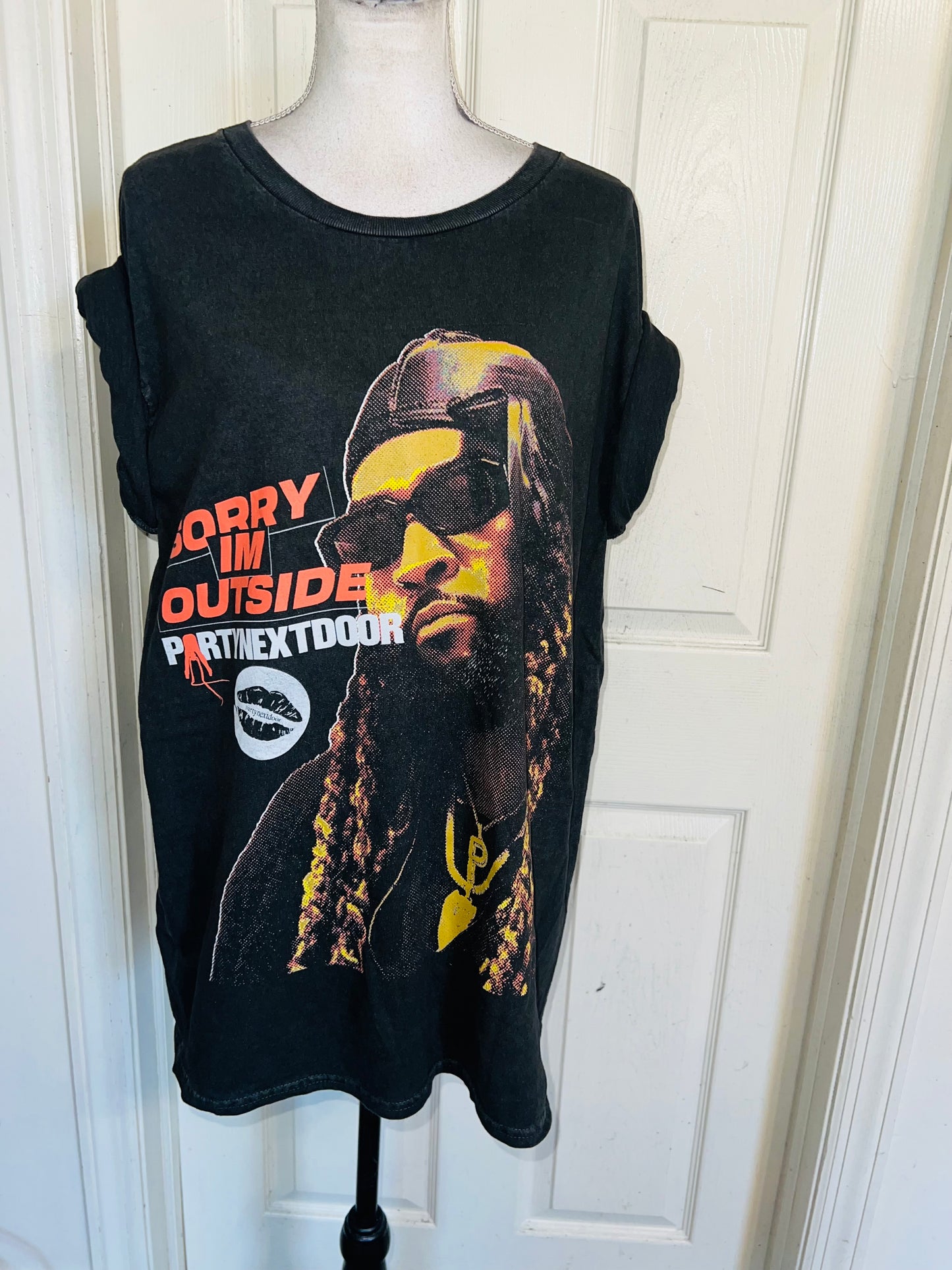 PartyNextDoor Oversized Distressed Tee