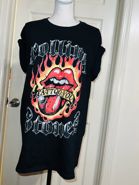 Rolling Stones “Tattoo You” Oversized Distressed Tee