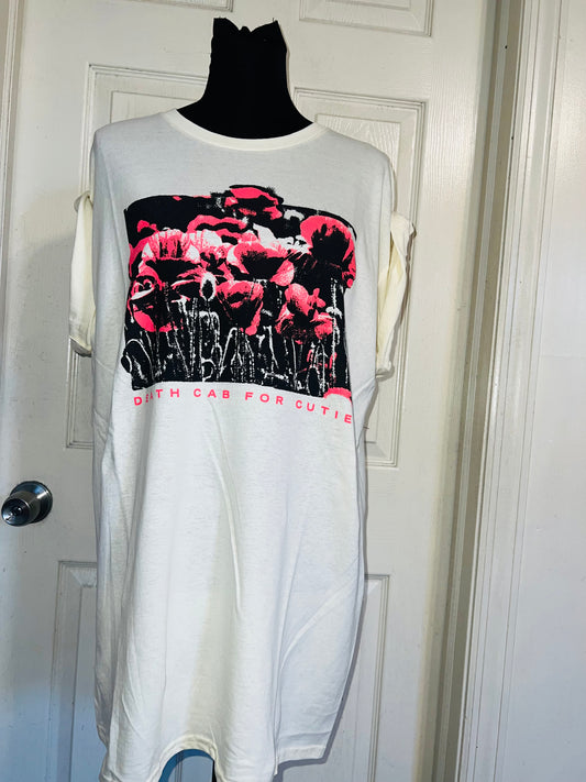 Death Cab for Cutie Oversized Distressed Tee