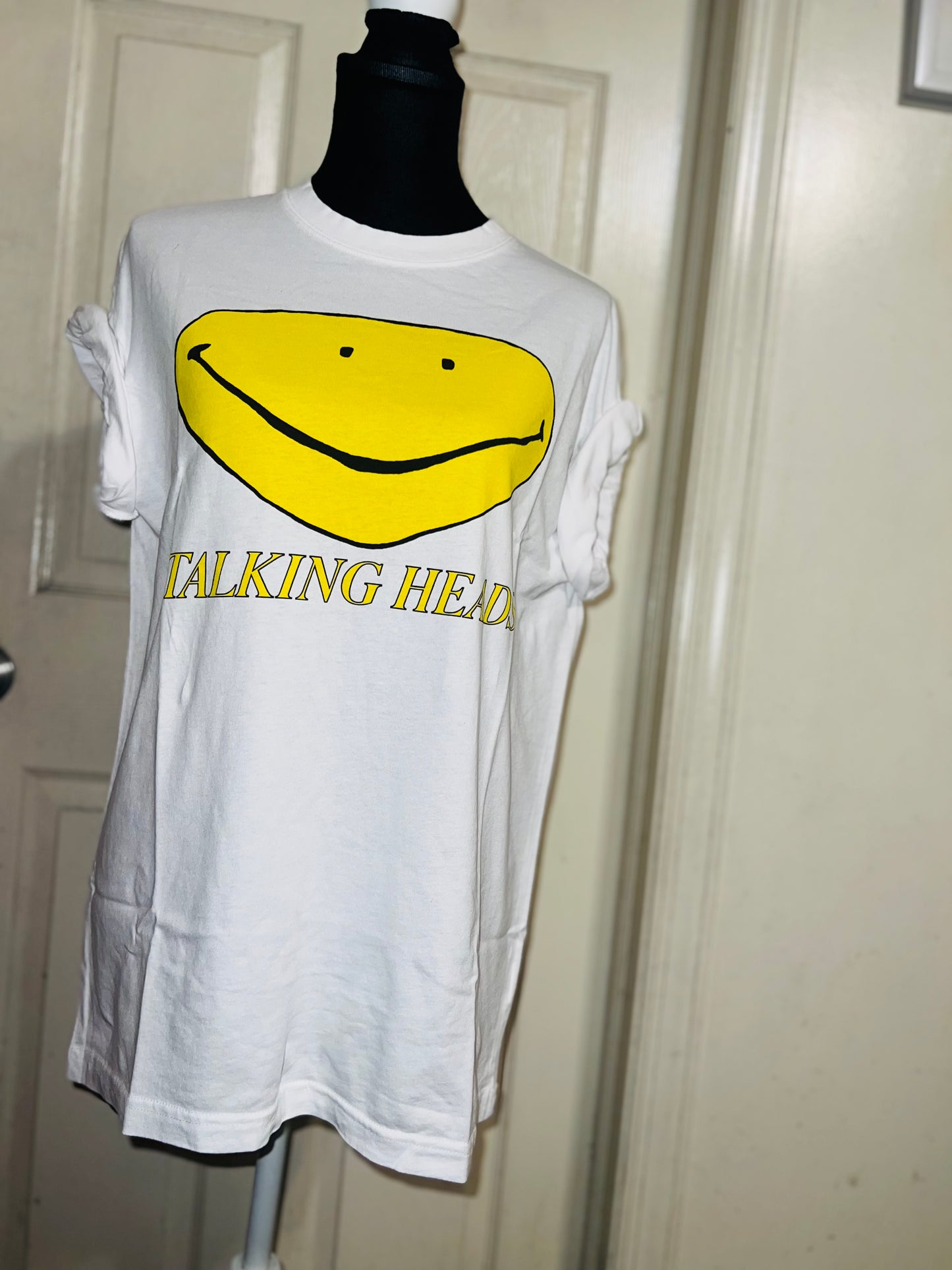 Talking Heads Oversized Distressed Tee