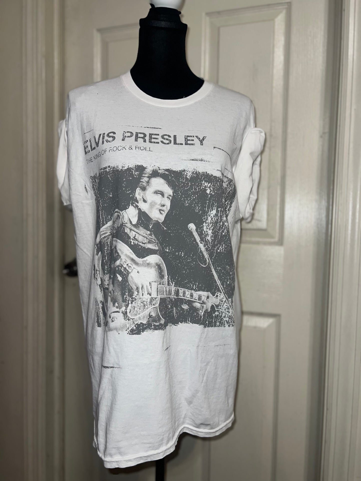 Elvis Oversized Distressed Tee