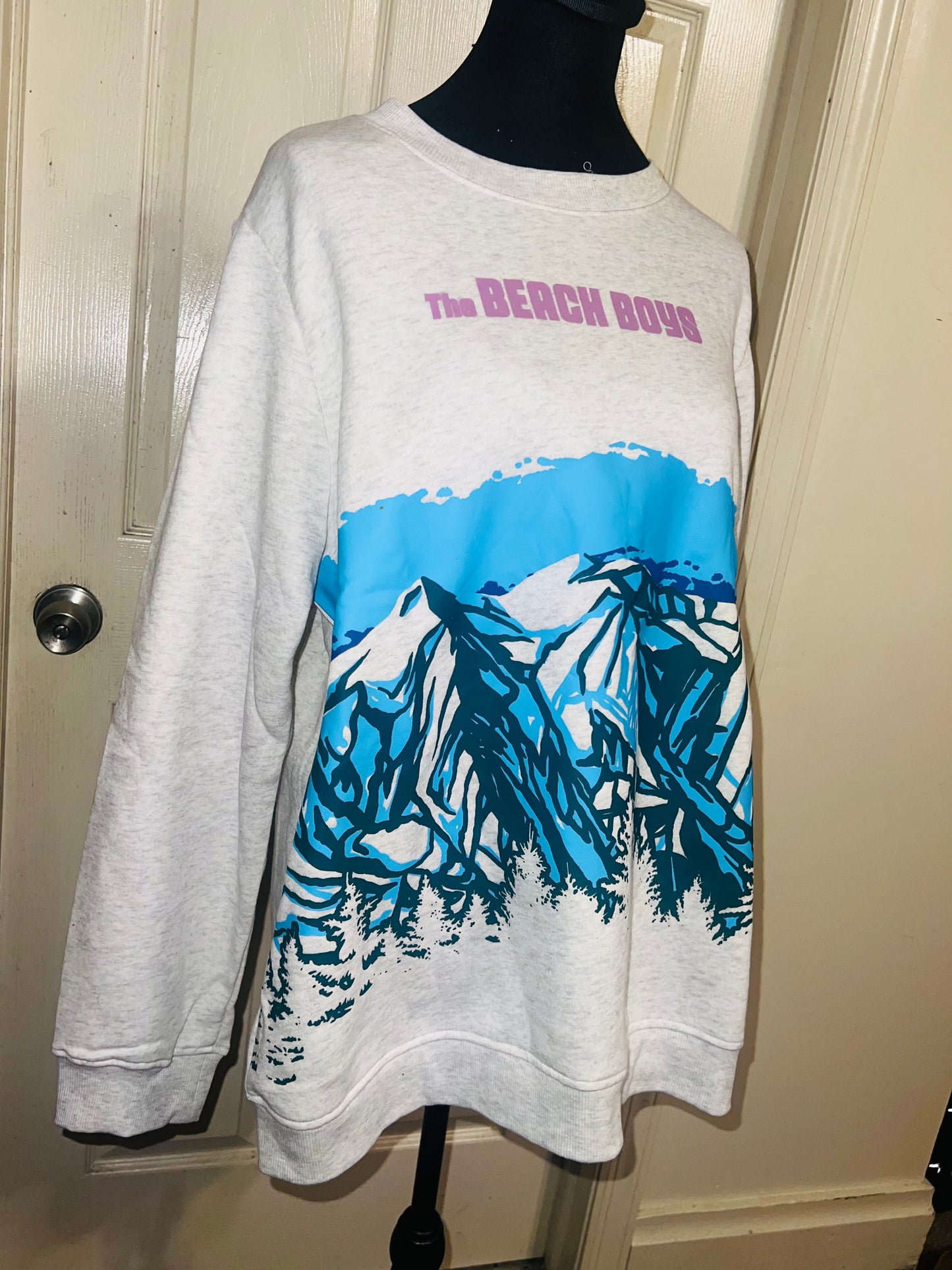 The Beach Boys Oversized Distressed Sweatshirt