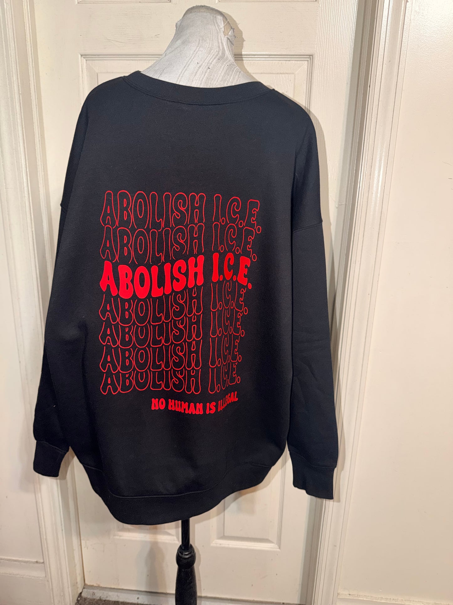 Abolish ICE Double Sided Oversized Tee or Sweatshirt