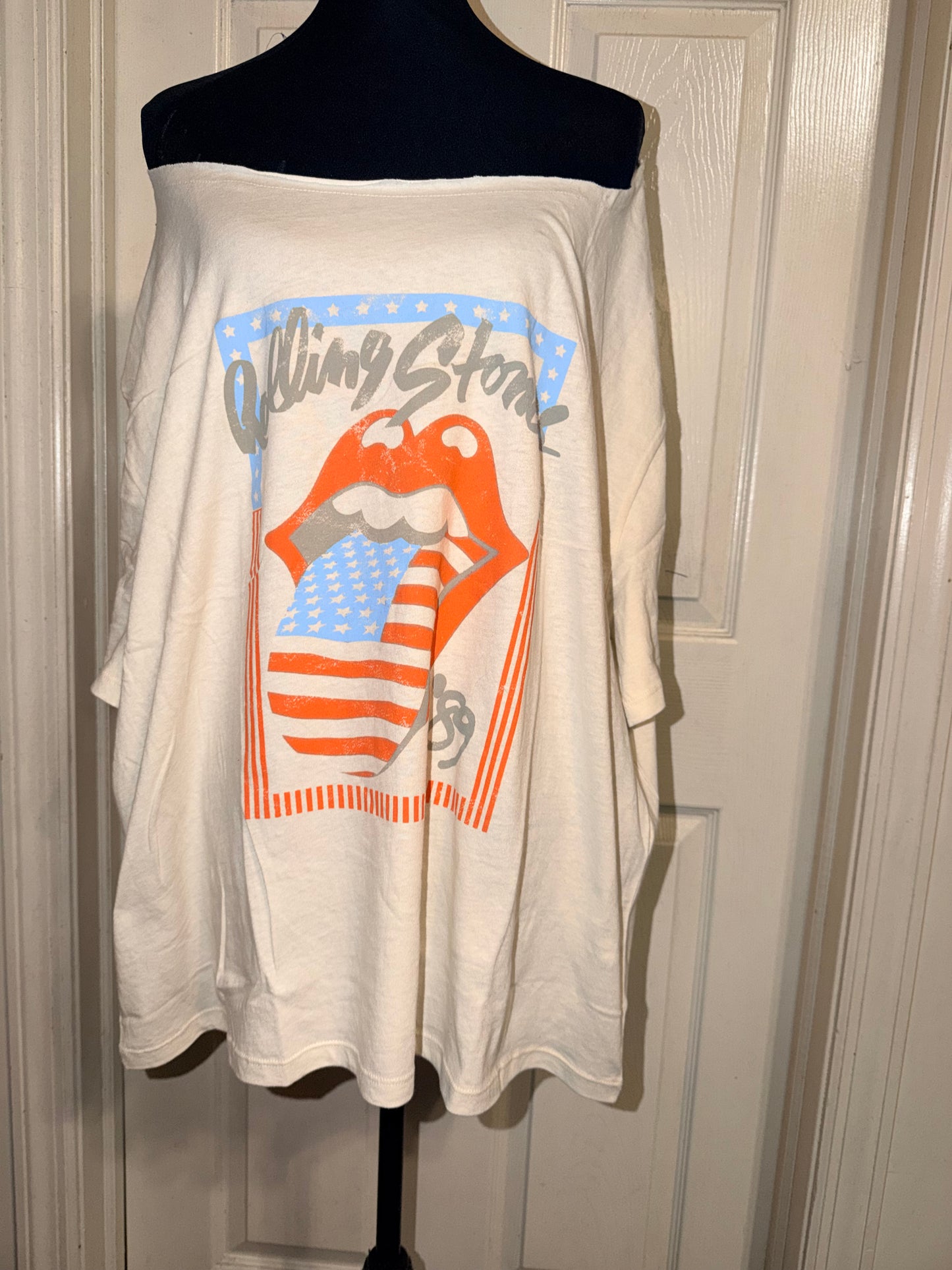 The Rolling Stones OFTS Oversized Distressed Tee