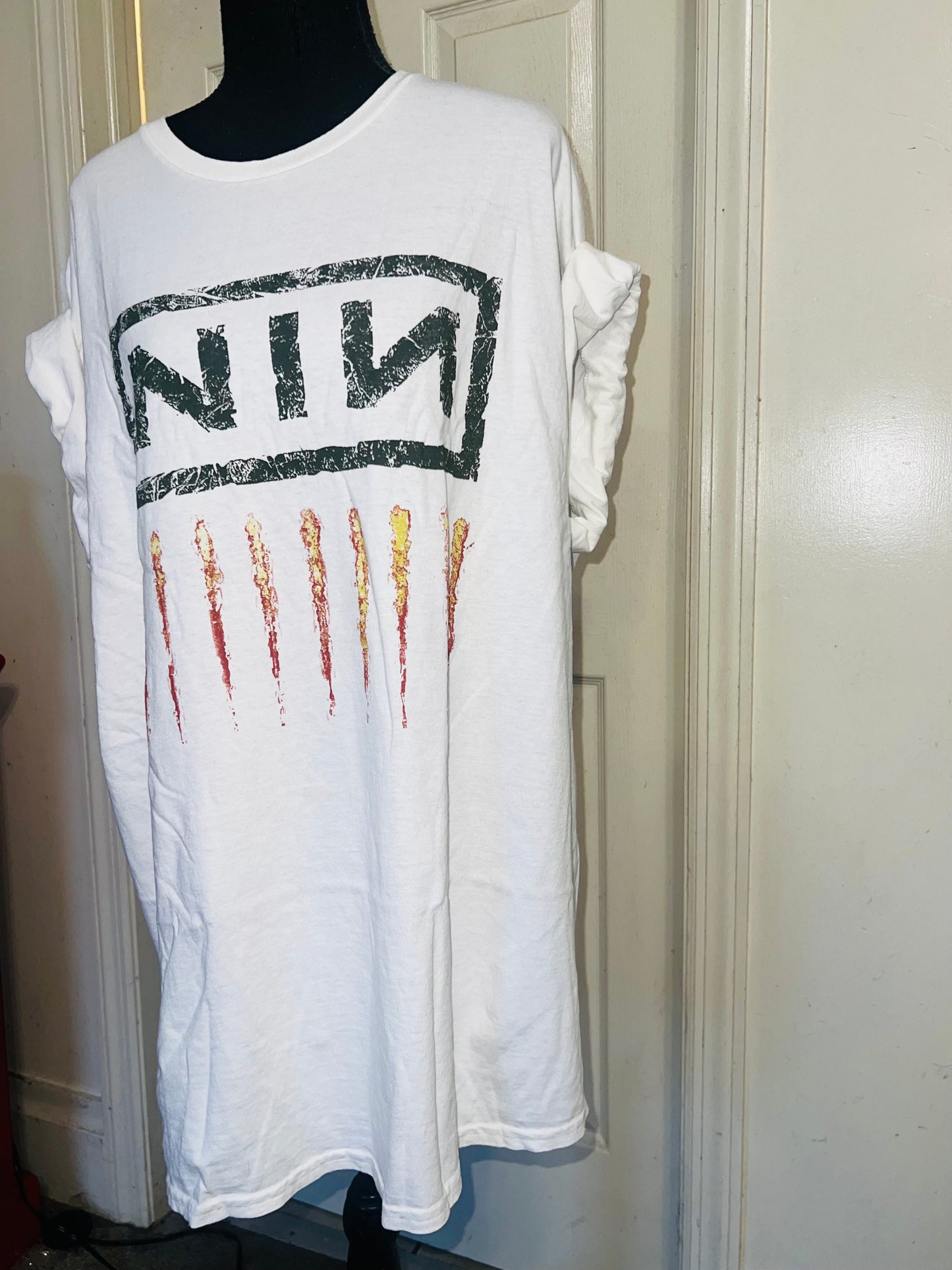 Nine Inch Nails Oversized Distressed Tee