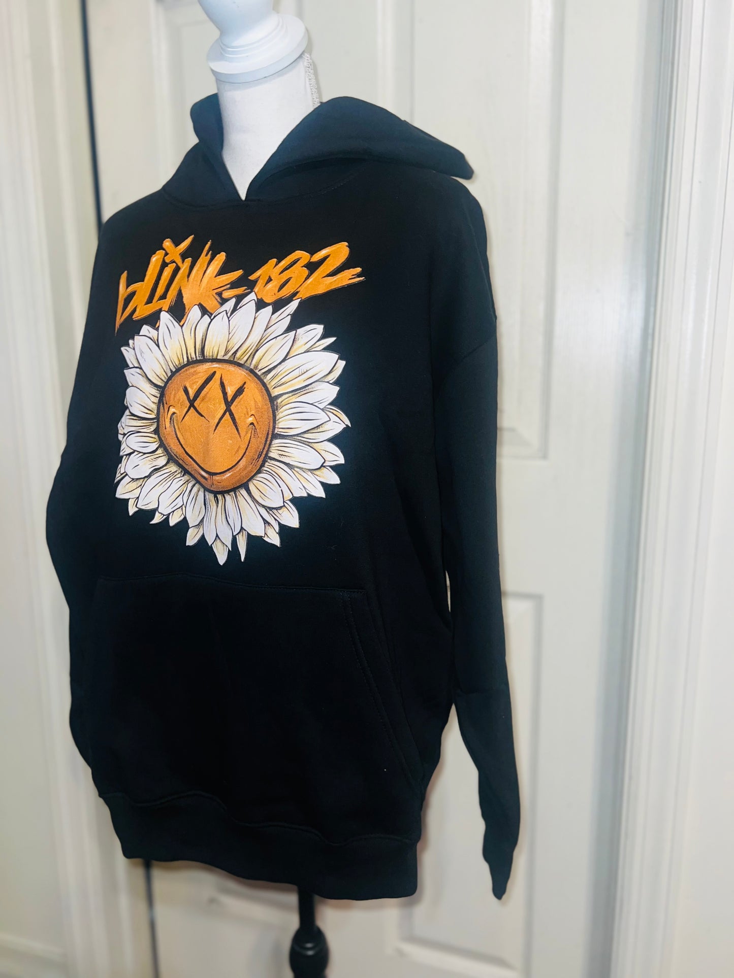 Blink 182 Oversized Distressed Sweatshirt