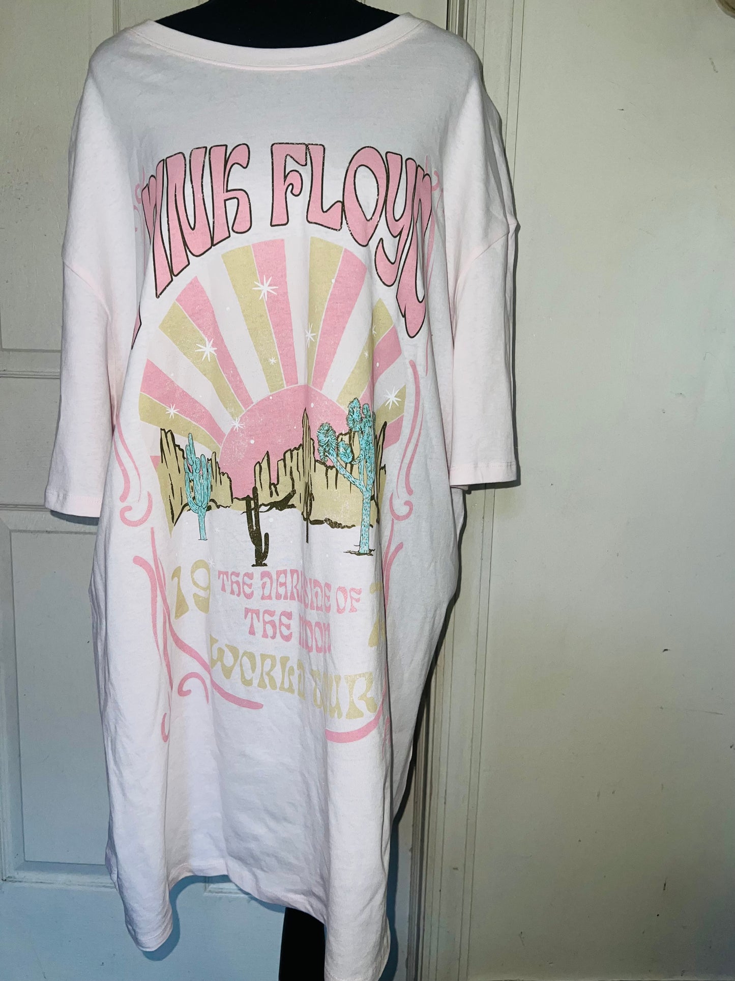 Pink Floyd Oversized Distressed Dress