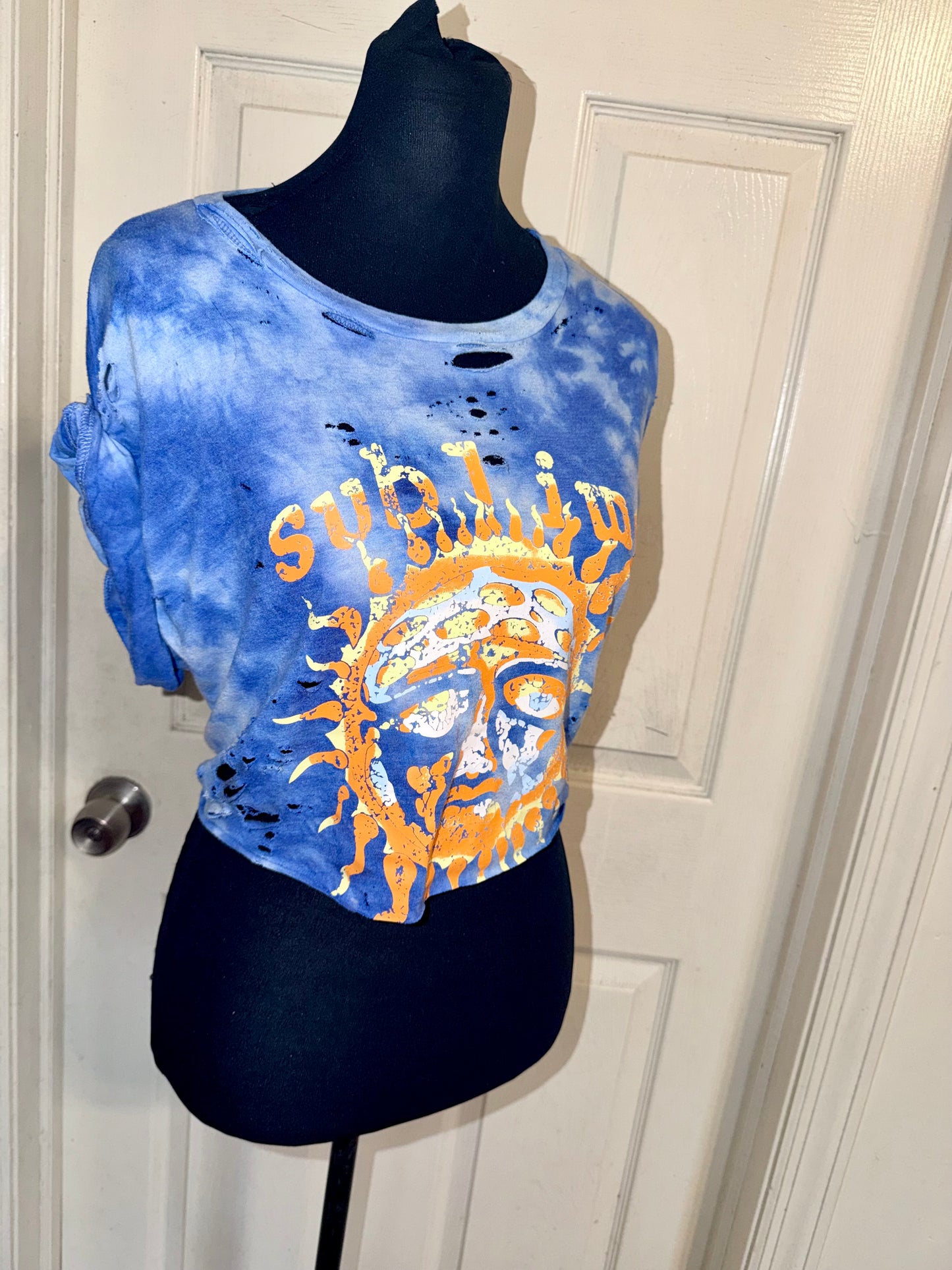 Sublime Distressed Open Tied Back Tee (as is)