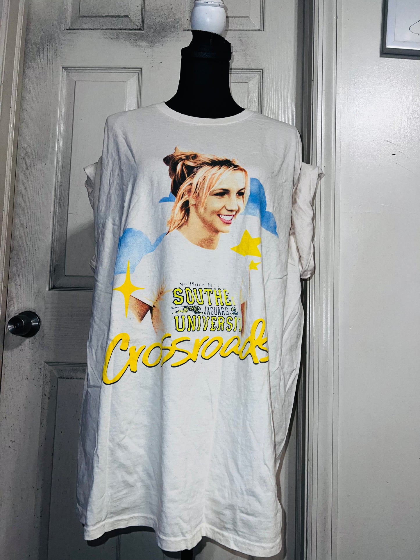 Crossroads Britney Oversized Distressed Tee