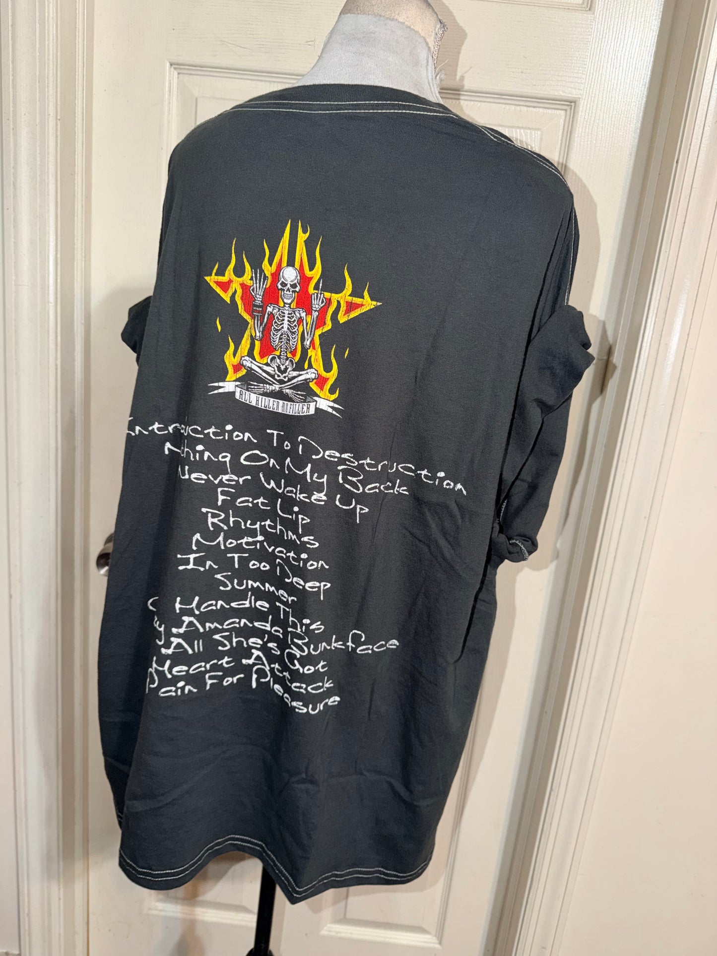 Sum 41 Double Sided Oversized Distressed Tee